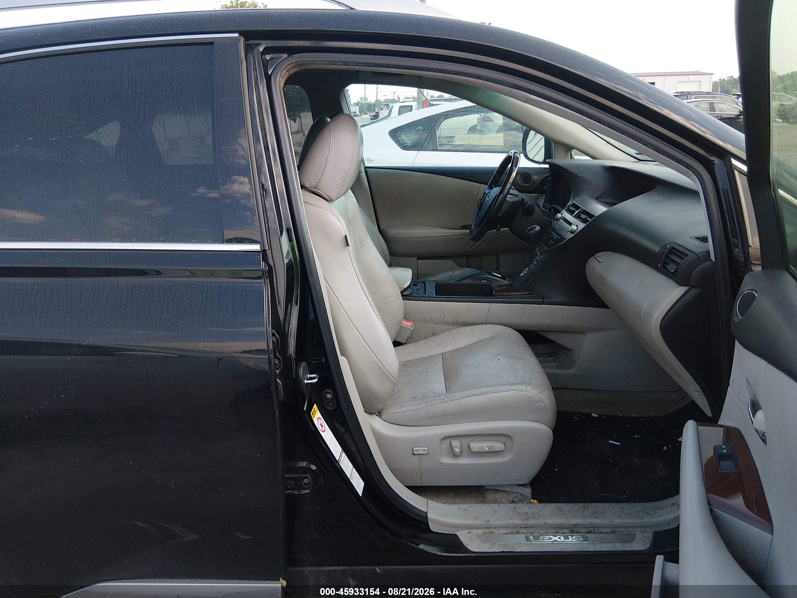 2010 Lexus Rx 350   Black vin: 2T2BK1BAXAC004381