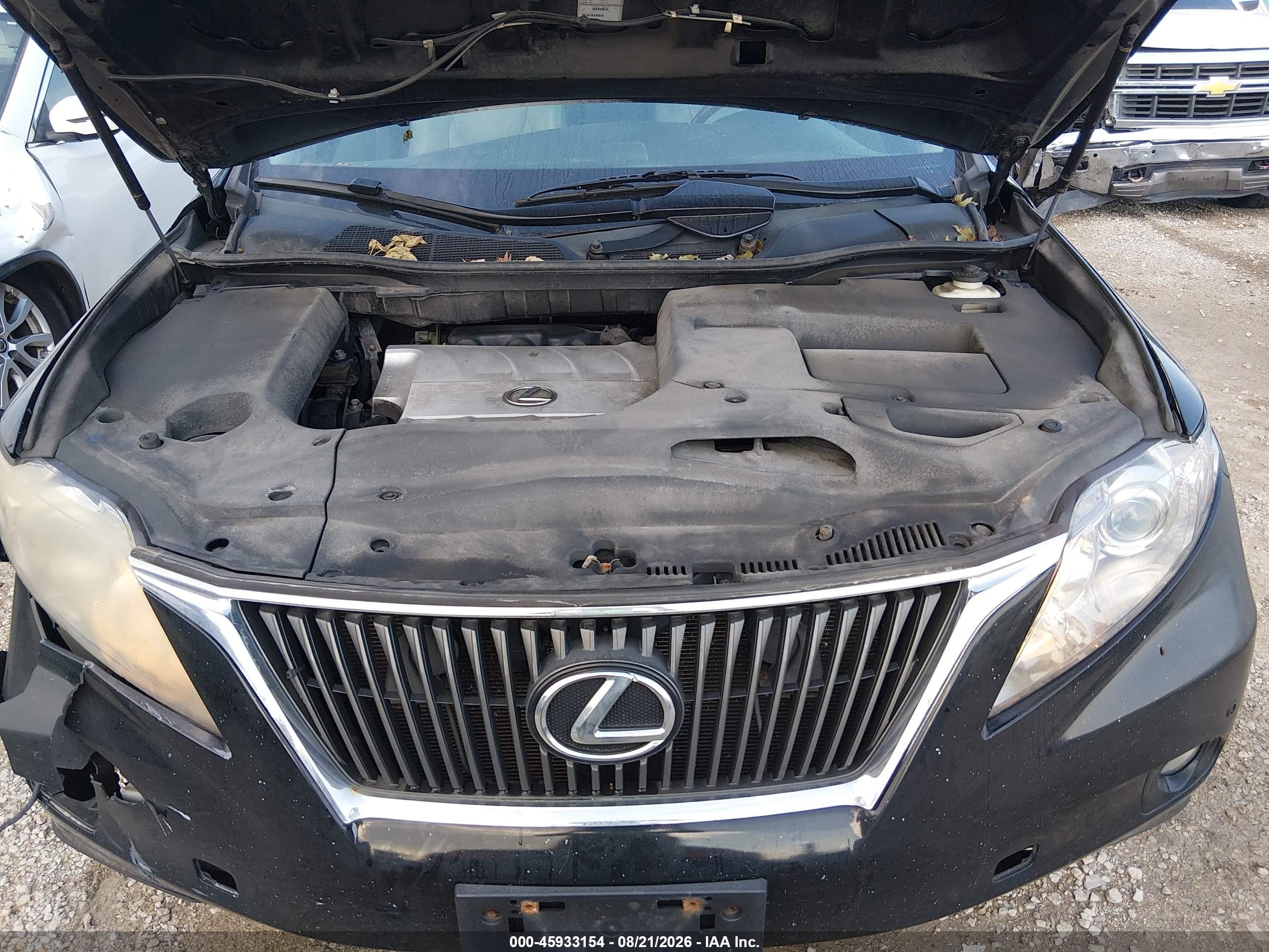 2010 Lexus Rx 350   Black vin: 2T2BK1BAXAC004381