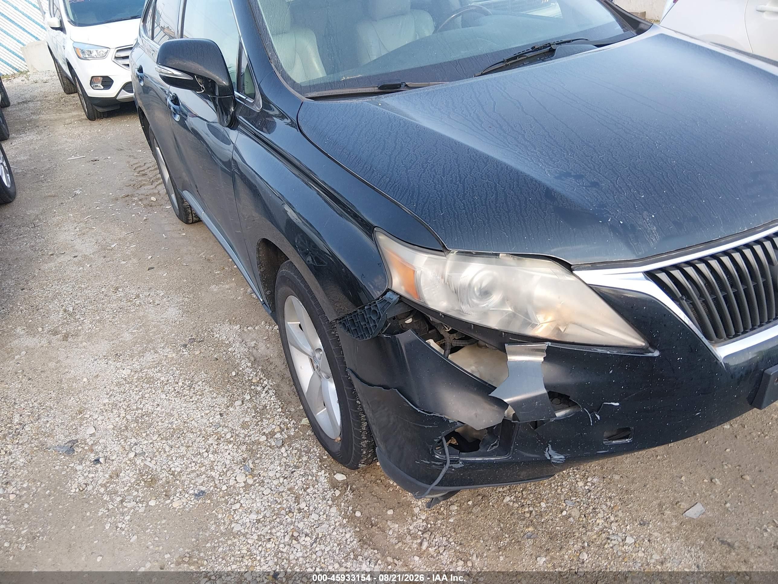 2010 Lexus Rx 350   Black vin: 2T2BK1BAXAC004381