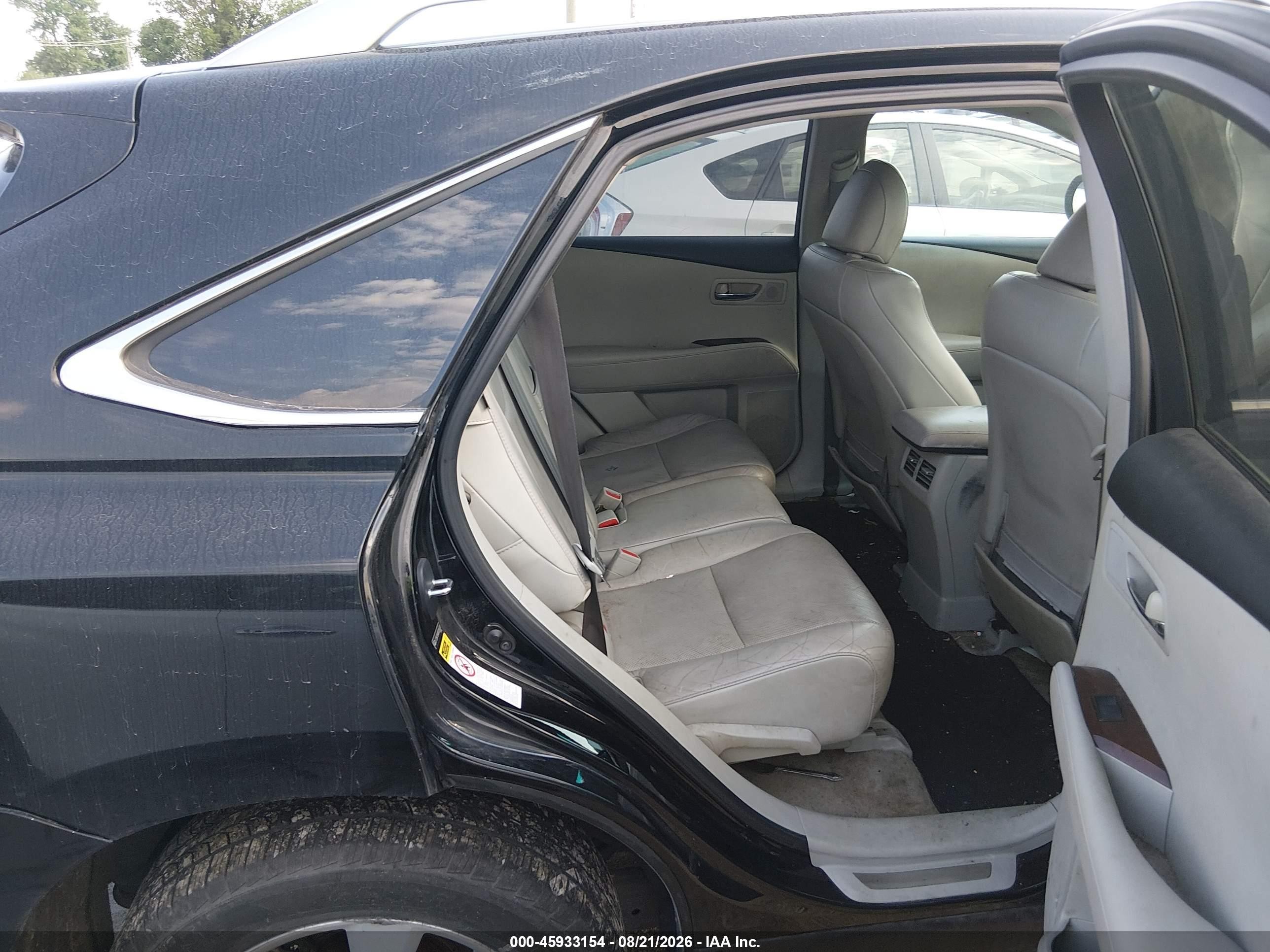 2010 Lexus Rx 350   Black vin: 2T2BK1BAXAC004381
