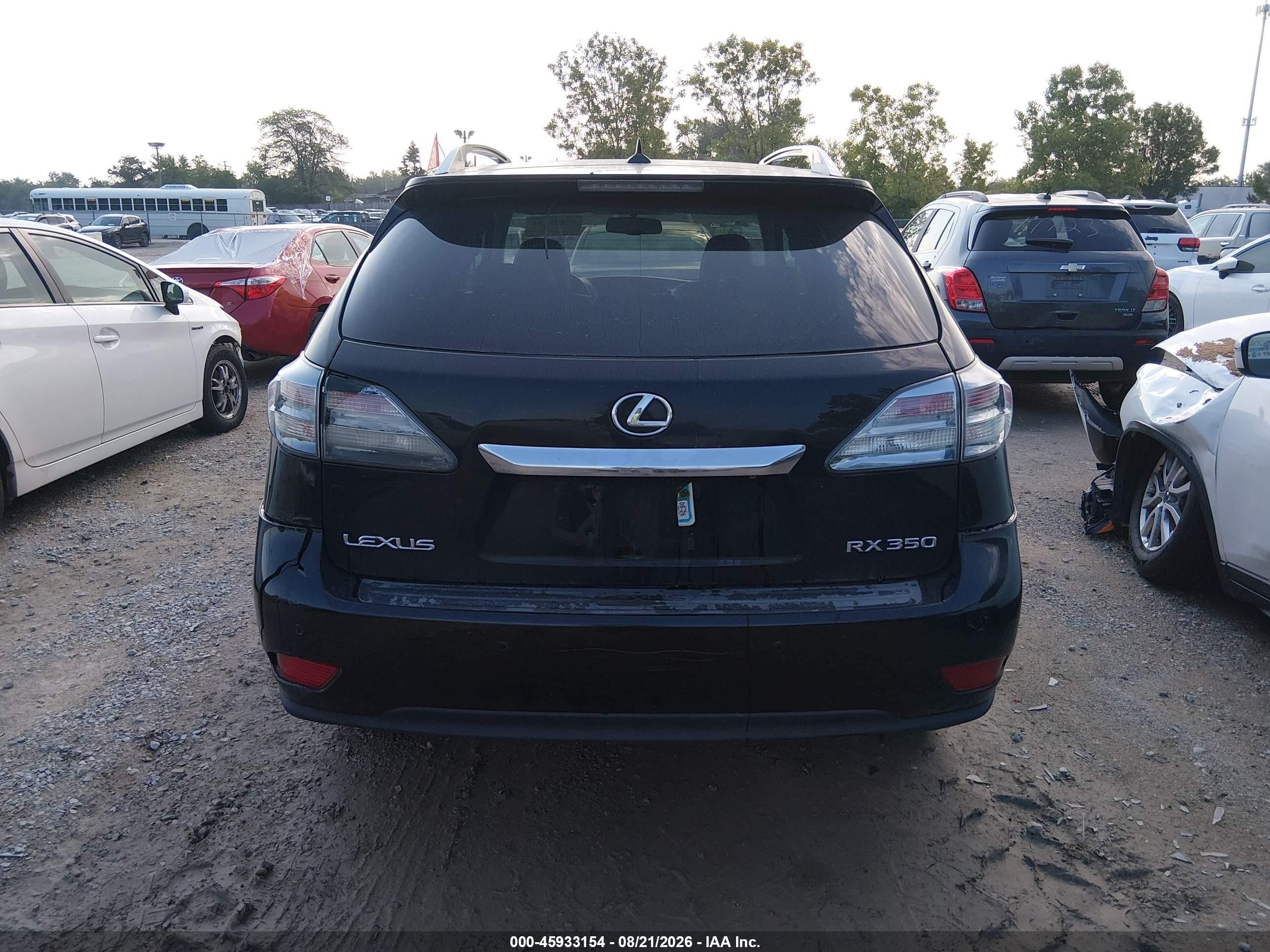 2010 Lexus Rx 350   Black vin: 2T2BK1BAXAC004381