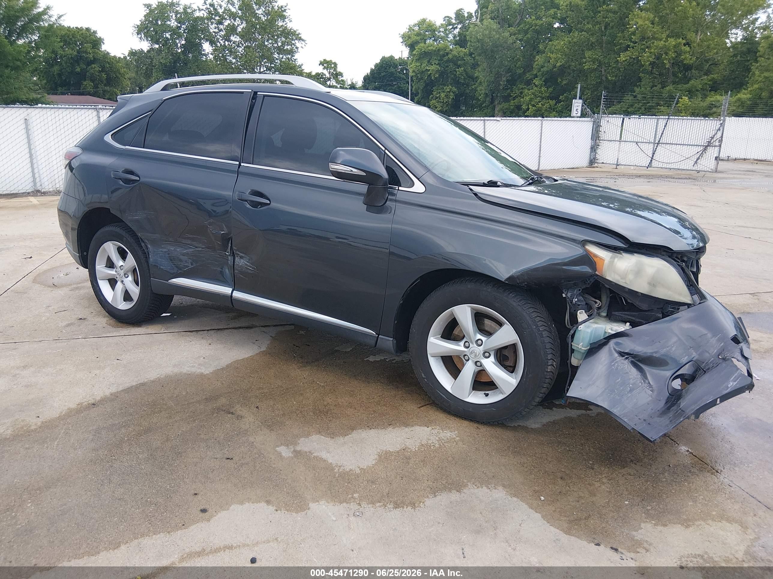 2010 Lexus Rx 350   Серый vin: 2T2BK1BAXAC013159