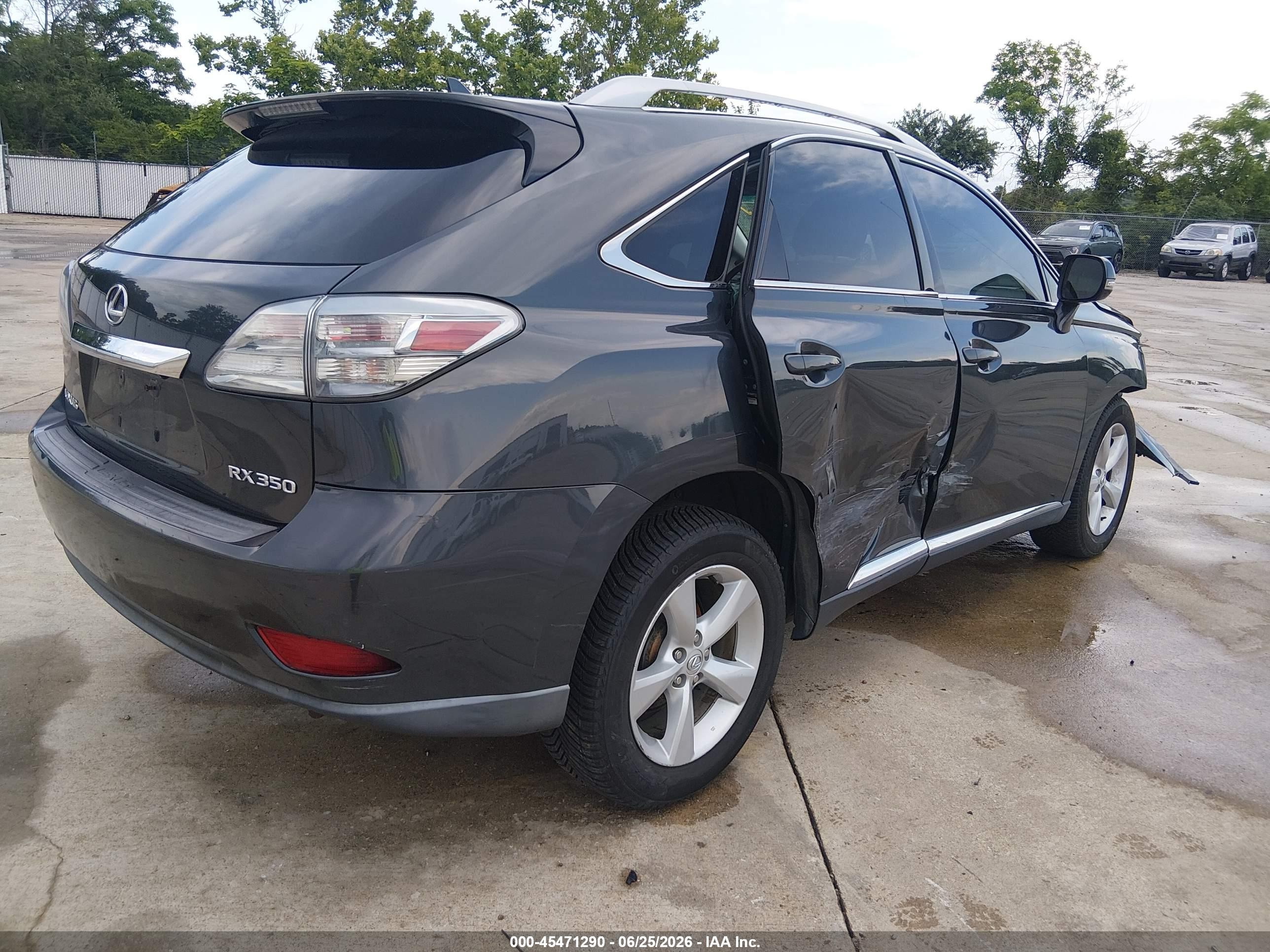 2010 Lexus Rx 350   Gray vin: 2T2BK1BAXAC013159