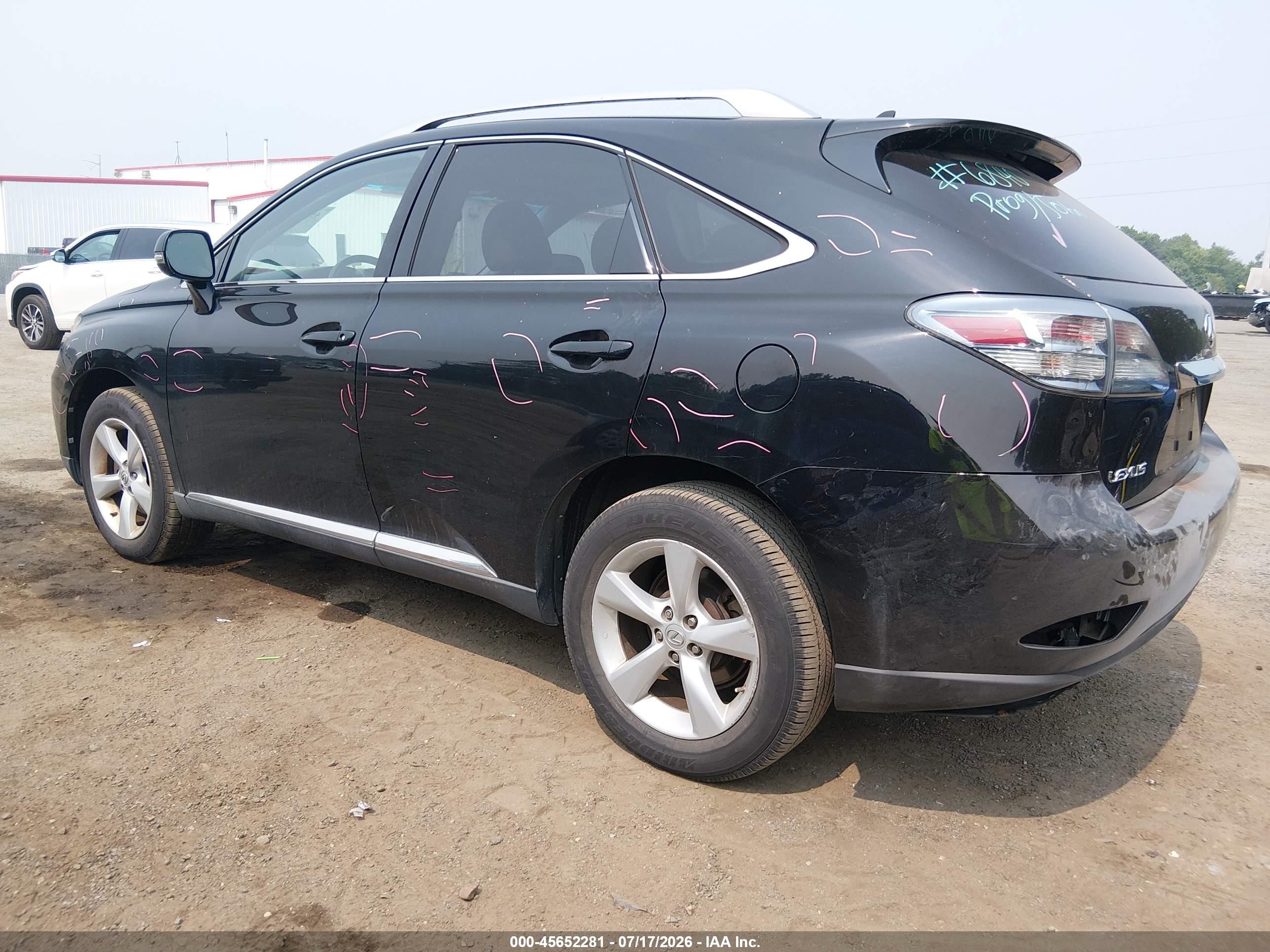 2010 Lexus Rx 350   Black vin: 2T2BK1BAXAC017244