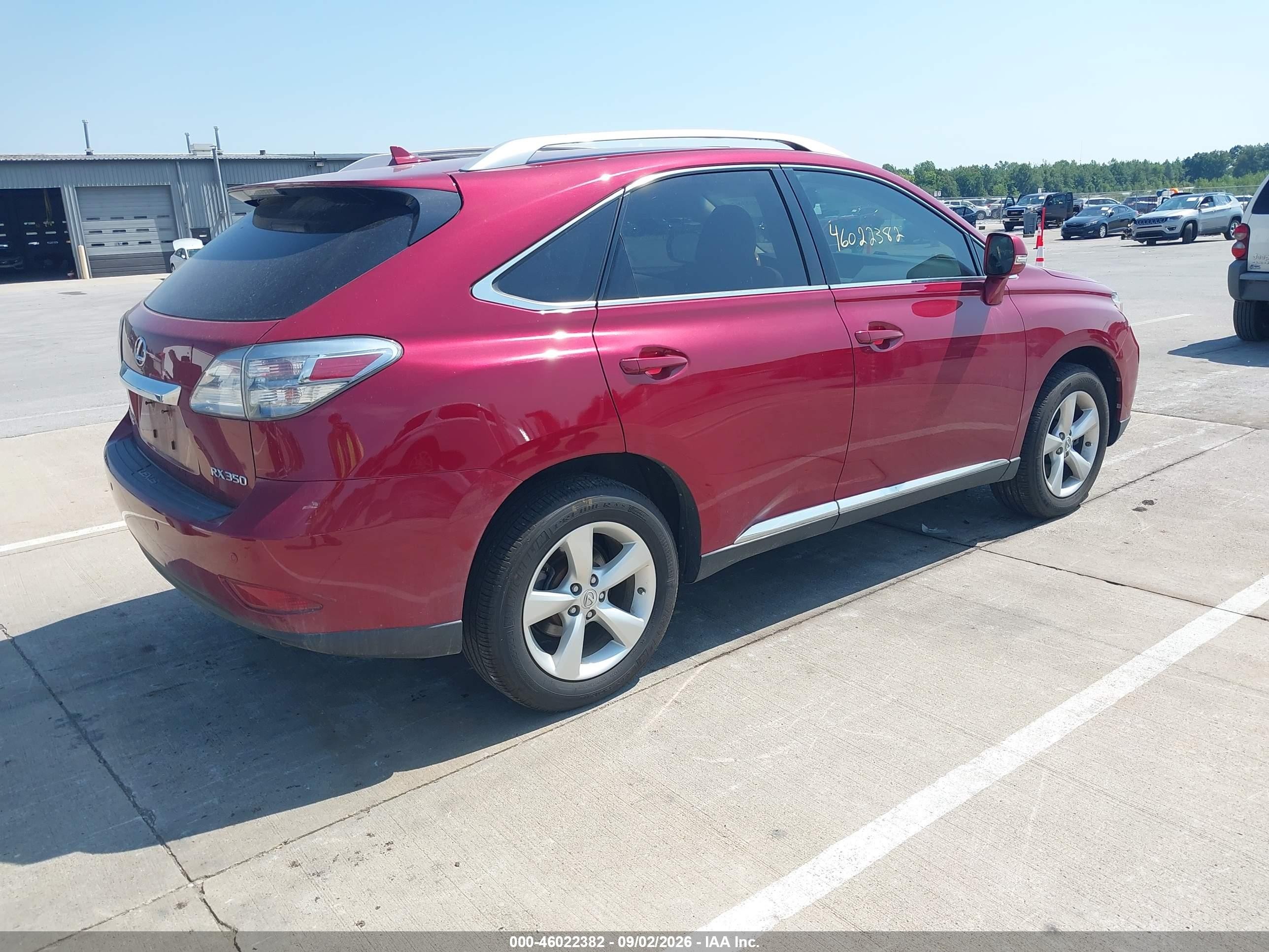 2010 Lexus Rx 350   Red vin: 2T2BK1BAXAC021438