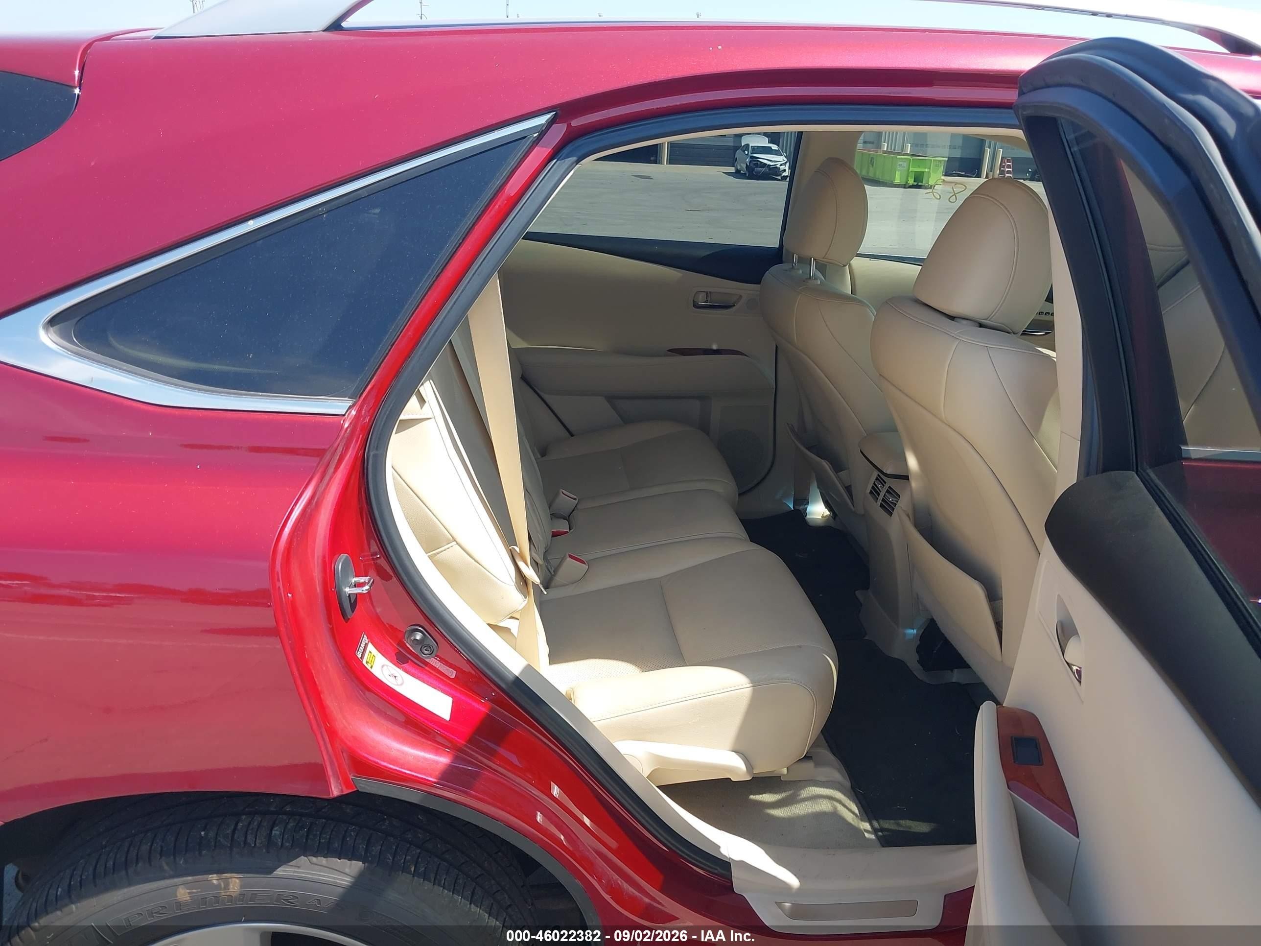2010 Lexus Rx 350   Red vin: 2T2BK1BAXAC021438