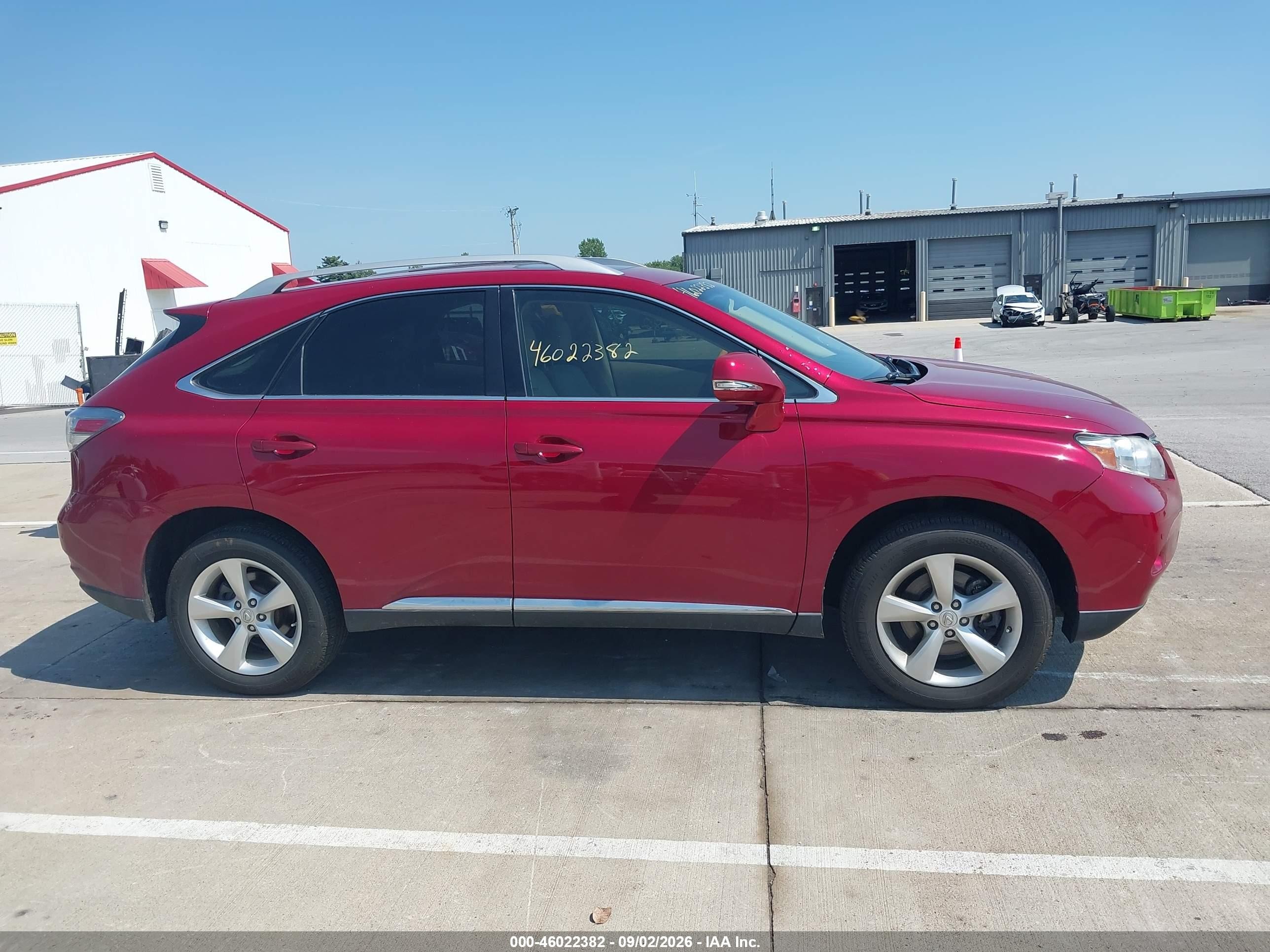 2010 Lexus Rx 350   Red vin: 2T2BK1BAXAC021438