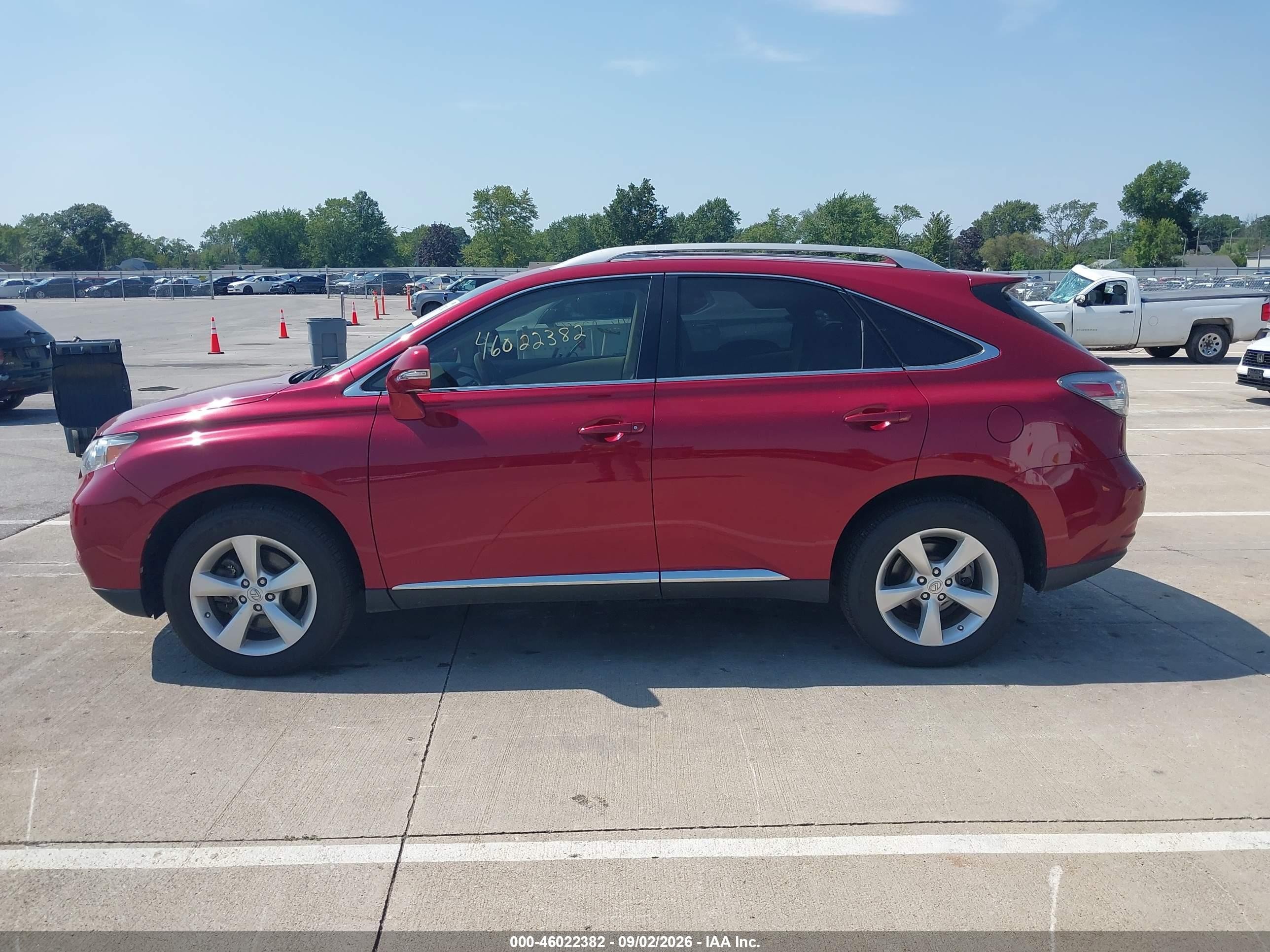 2010 Lexus Rx 350   Red vin: 2T2BK1BAXAC021438
