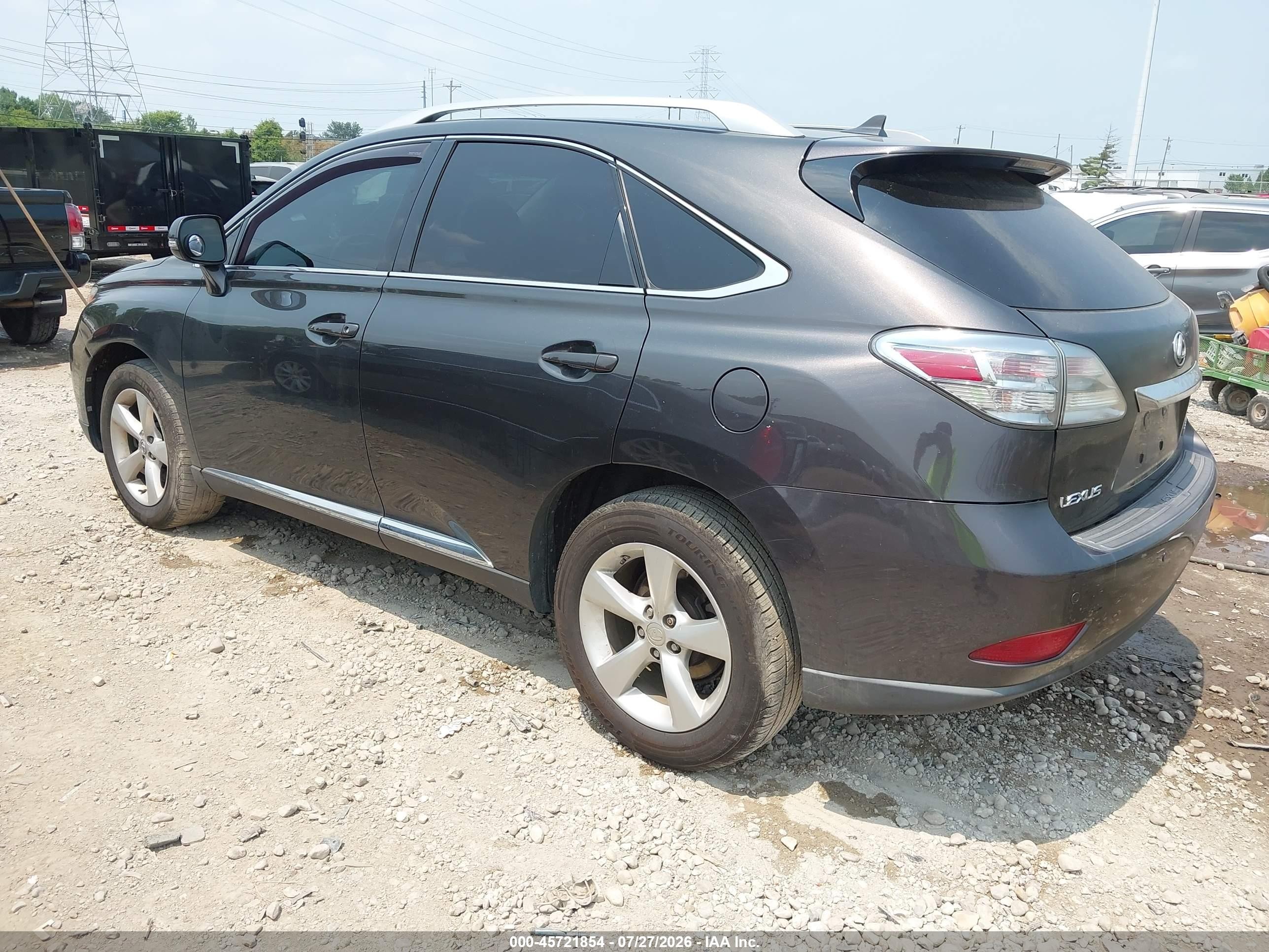 2010 Lexus Rx 350   Gray vin: 2T2BK1BAXAC022704