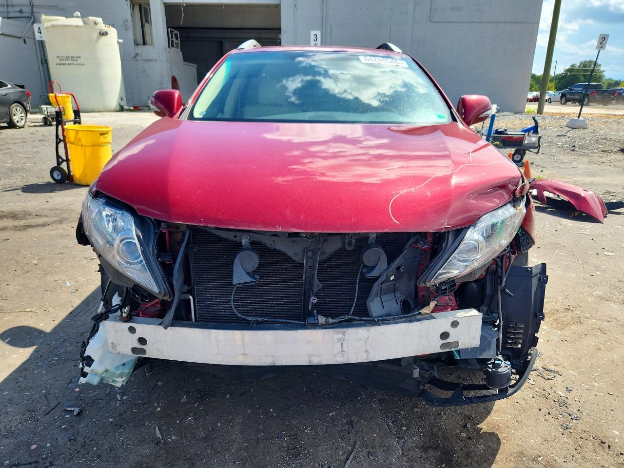 2010 Lexus Rx 350 Красный vin: 2T2BK1BAXAC028809