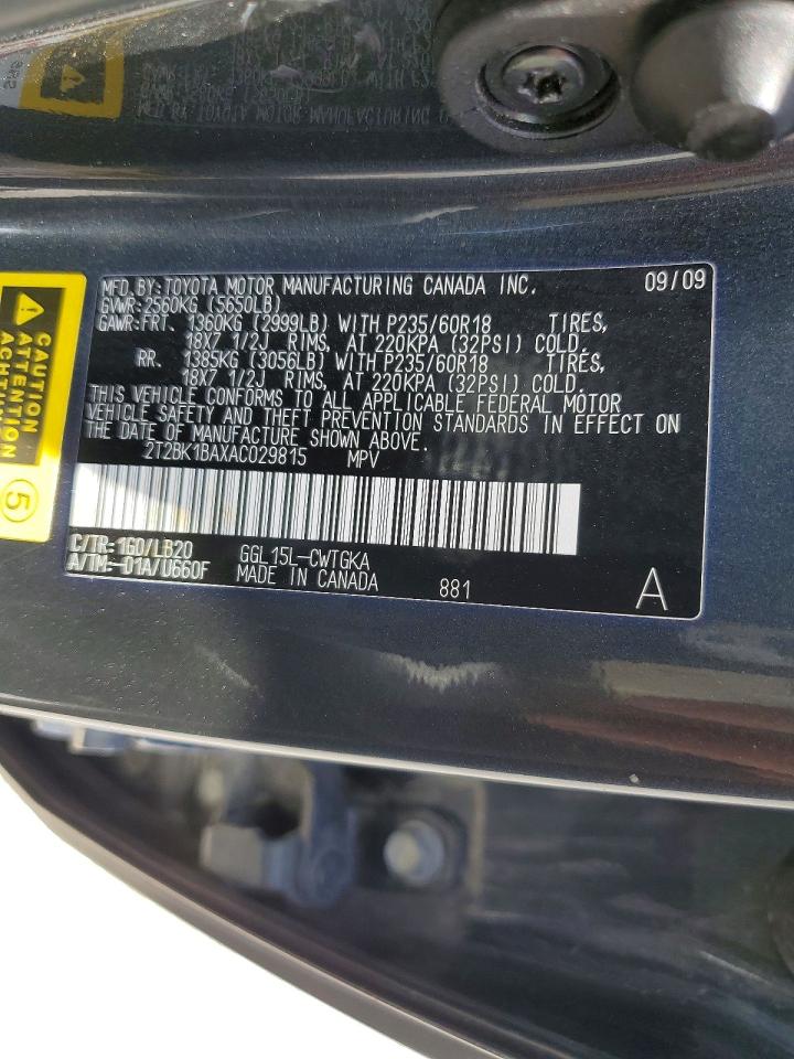 2010 Lexus Rx 350 Gray vin: 2T2BK1BAXAC029815