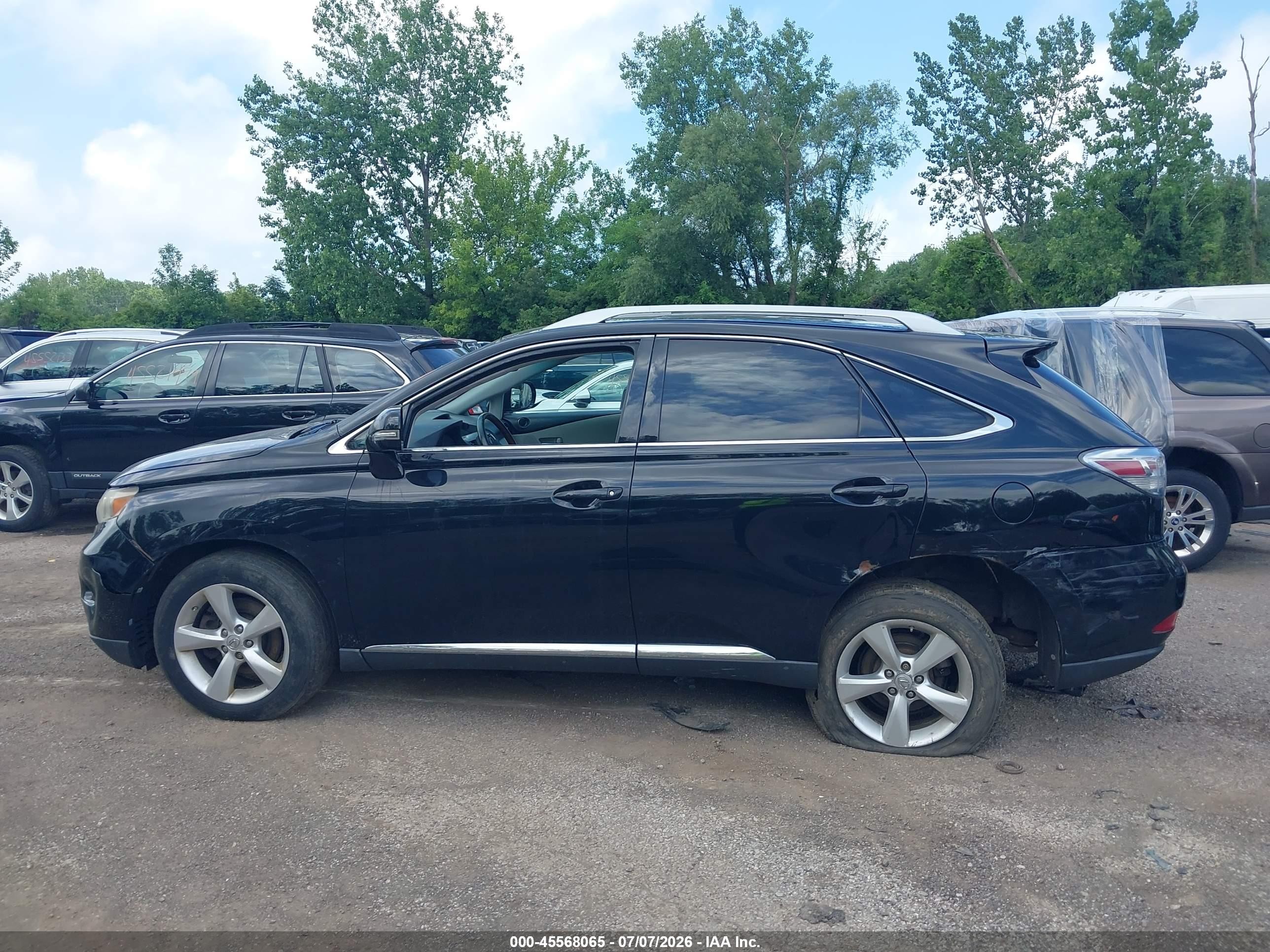 2010 Lexus Rx 350   Black vin: 2T2BK1BAXAC039650