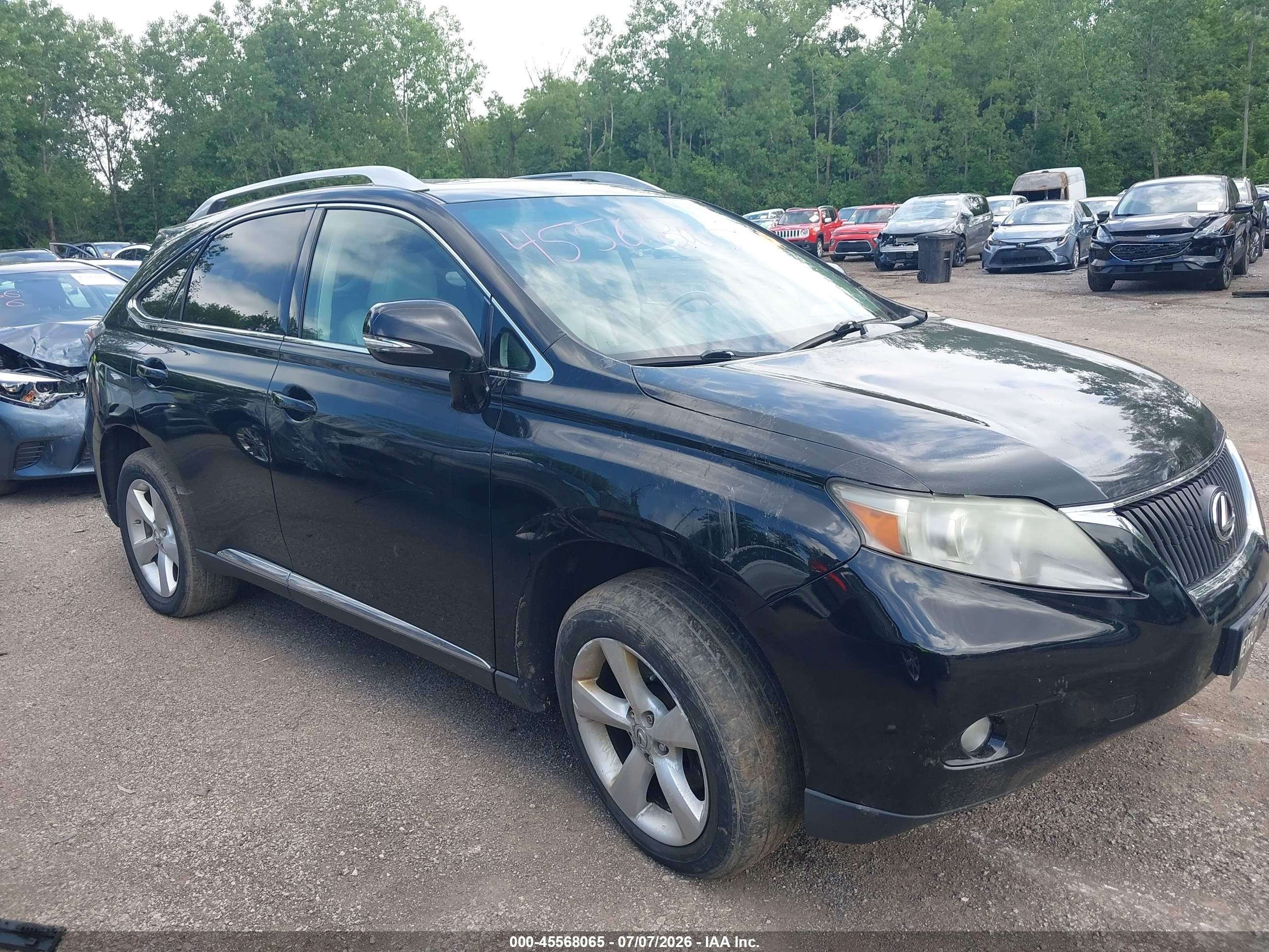 2010 Lexus Rx 350   Black vin: 2T2BK1BAXAC039650