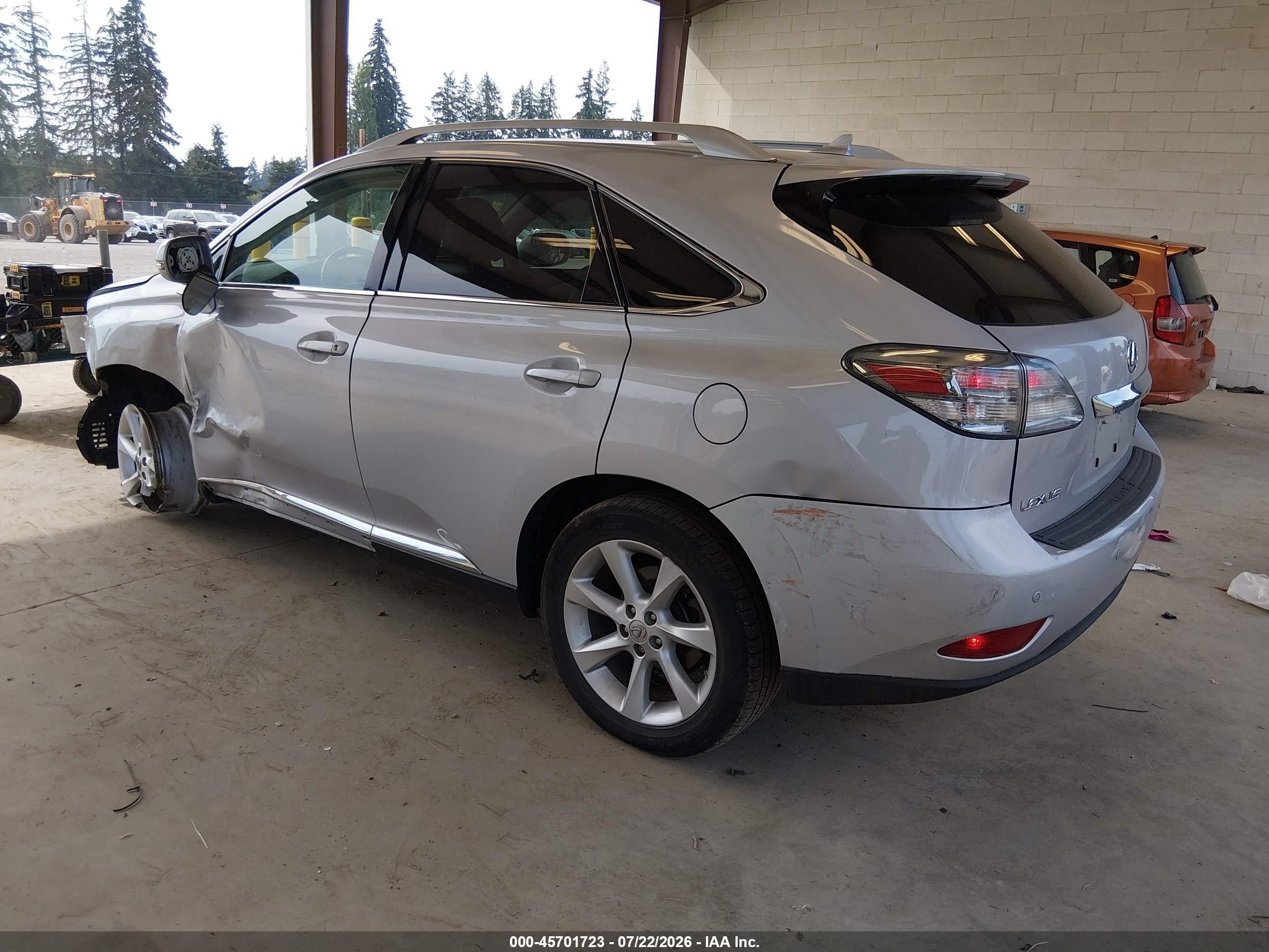 2010 Lexus Rx 350   Серебряный vin: 2T2BK1BAXAC040443