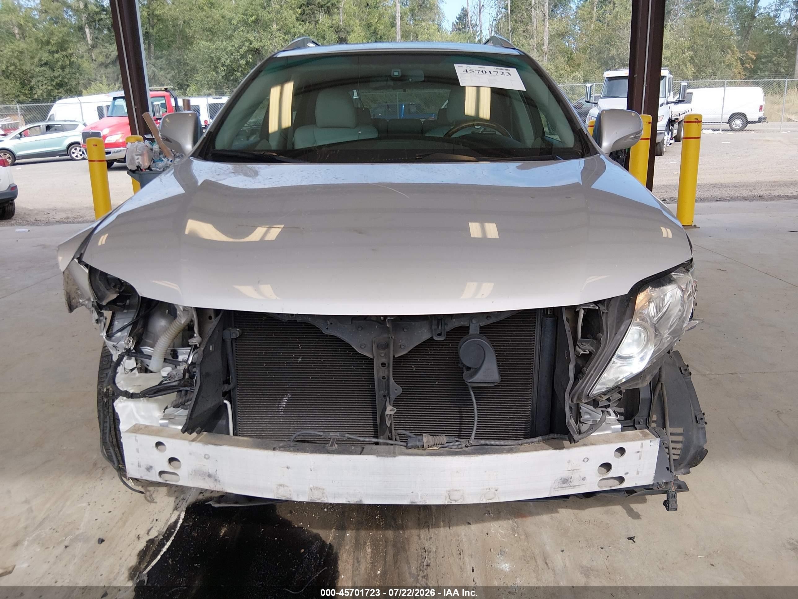 2010 Lexus Rx 350   Серебряный vin: 2T2BK1BAXAC040443