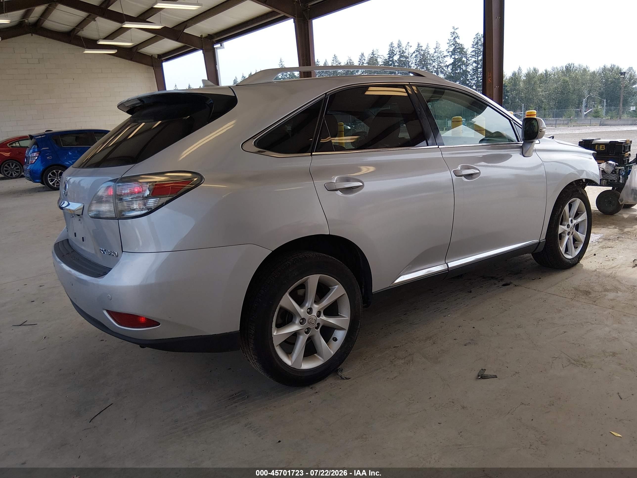2010 Lexus Rx 350   Серебряный vin: 2T2BK1BAXAC040443
