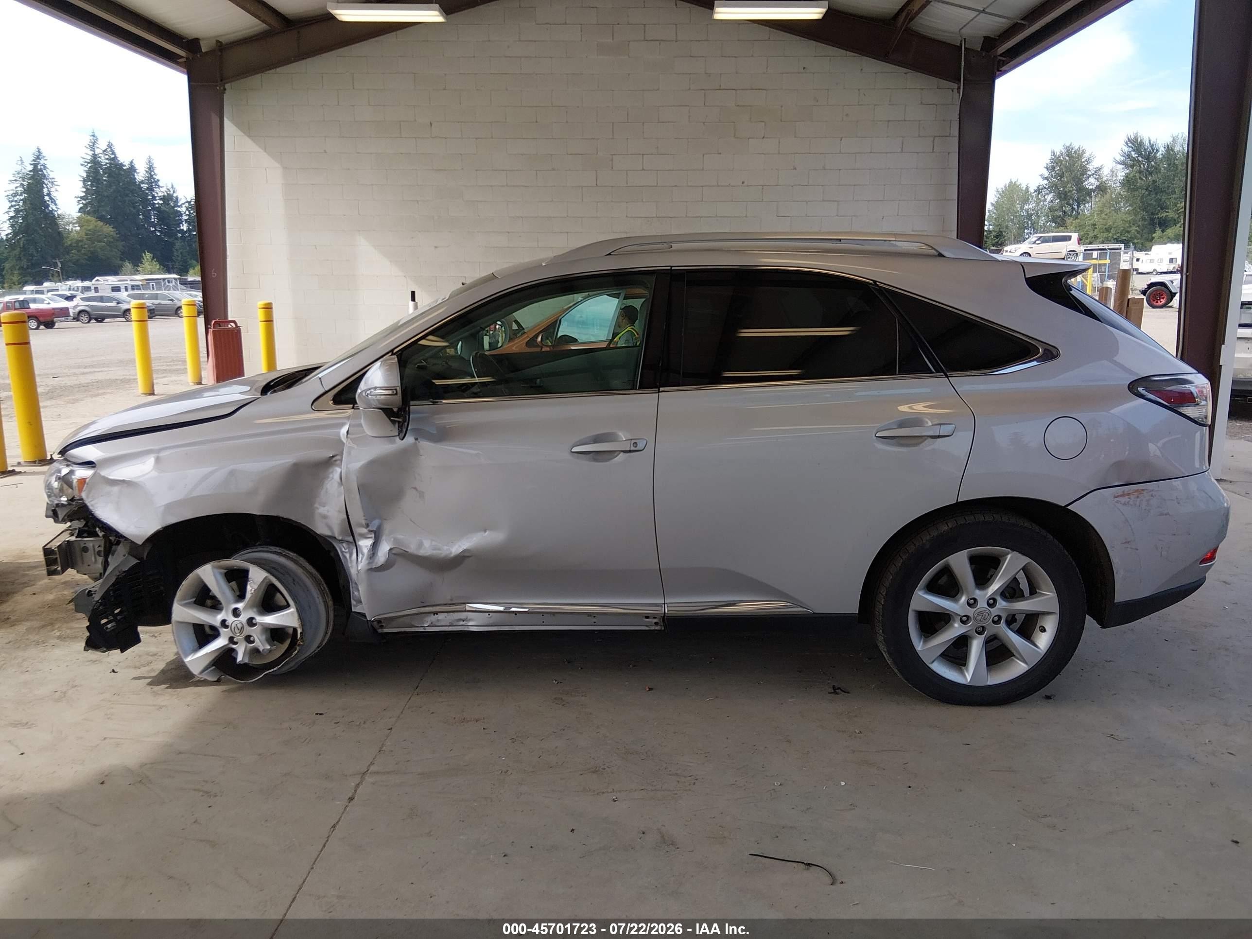 2010 Lexus Rx 350   Серебряный vin: 2T2BK1BAXAC040443