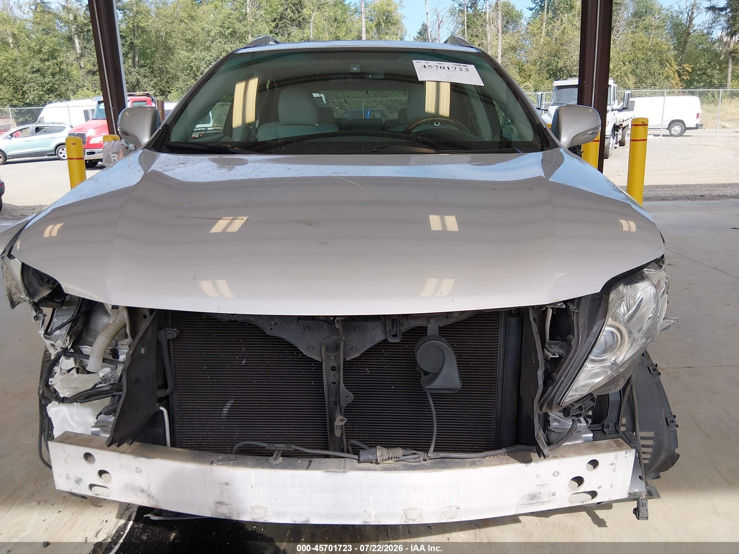 2010 Lexus Rx 350   Серебряный vin: 2T2BK1BAXAC040443