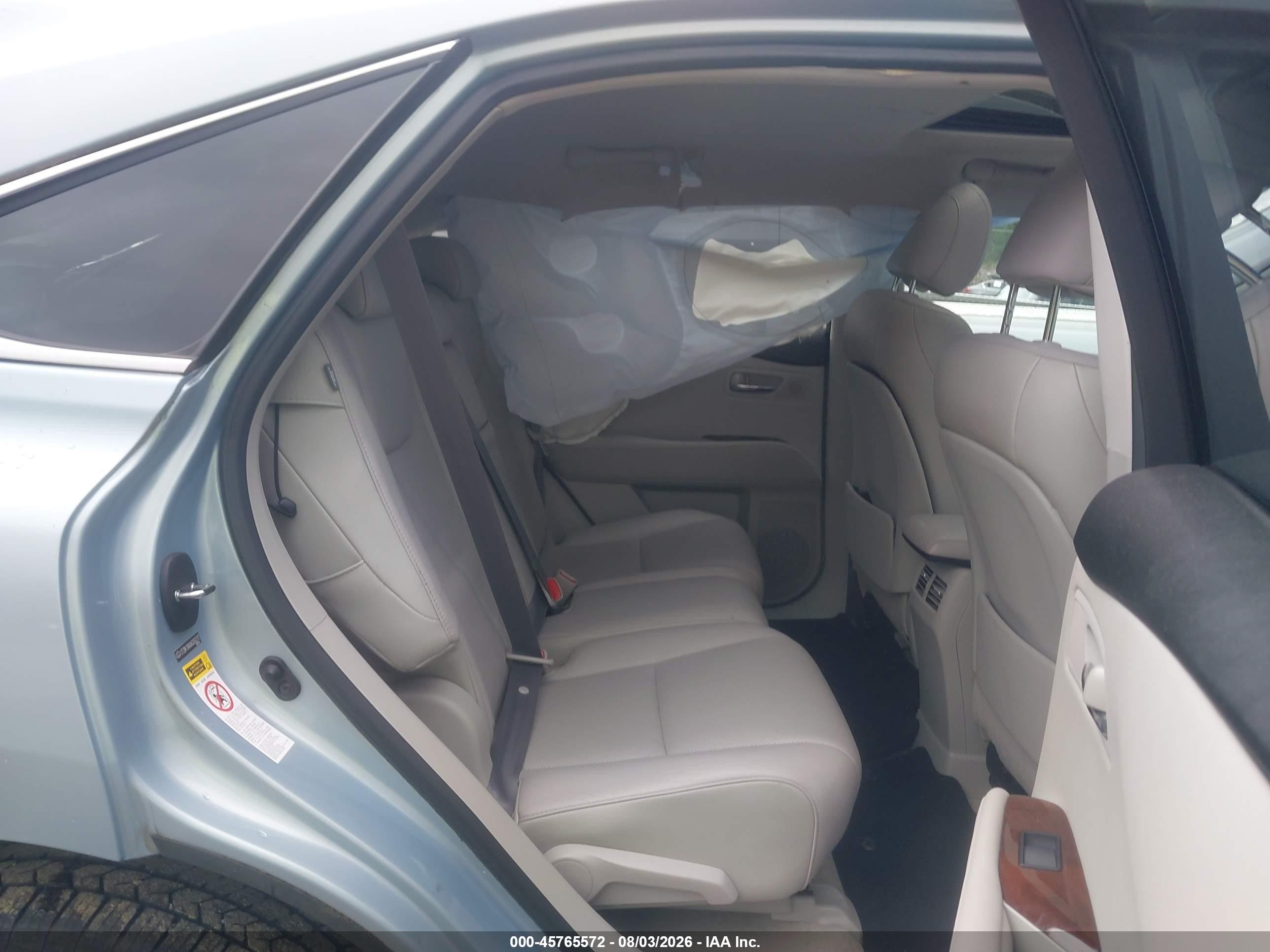 2010 Lexus Rx 350   Blue vin: 2T2BK1BAXAC055217