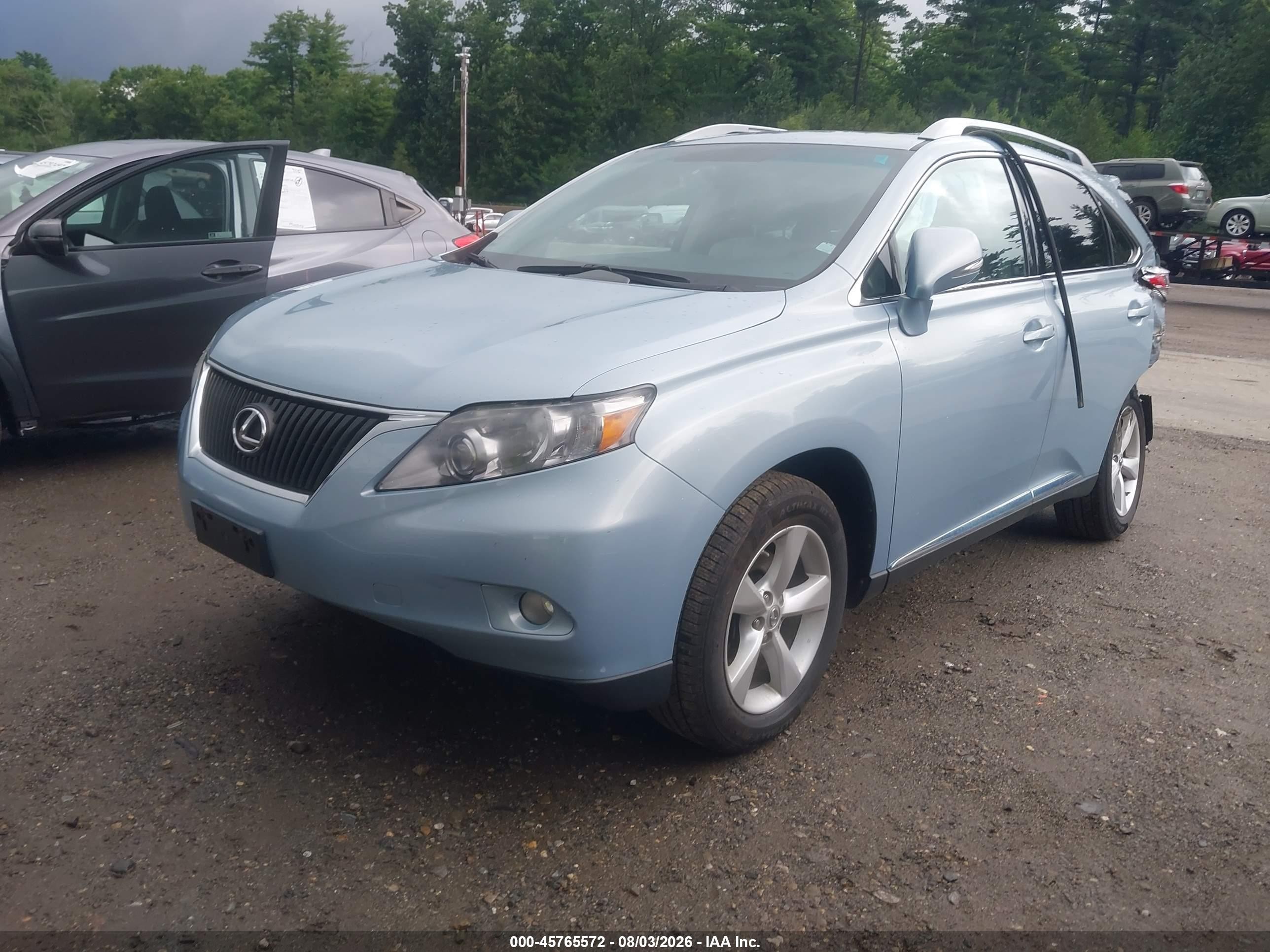 2010 Lexus Rx 350   Blue vin: 2T2BK1BAXAC055217