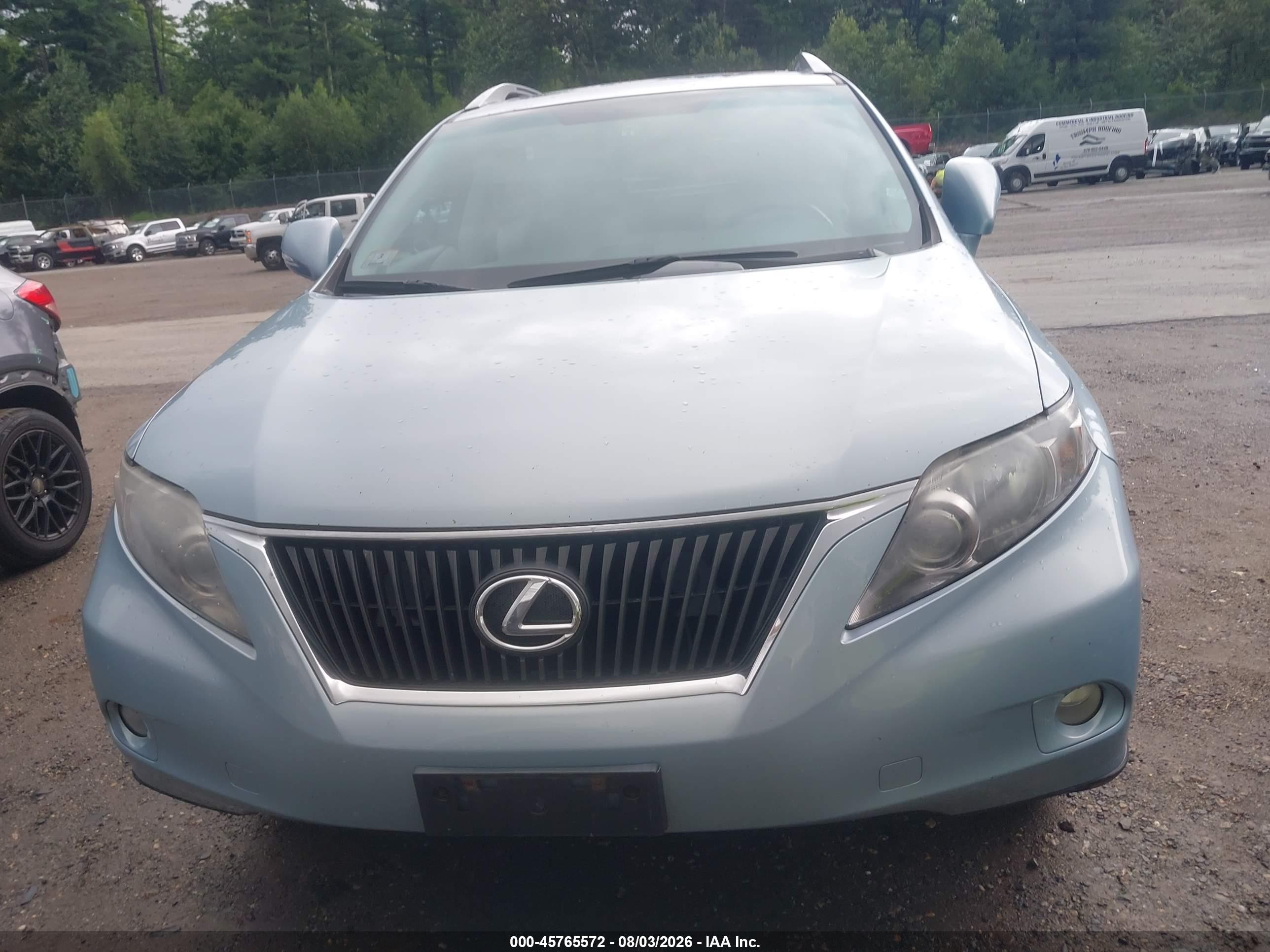2010 Lexus Rx 350   Blue vin: 2T2BK1BAXAC055217