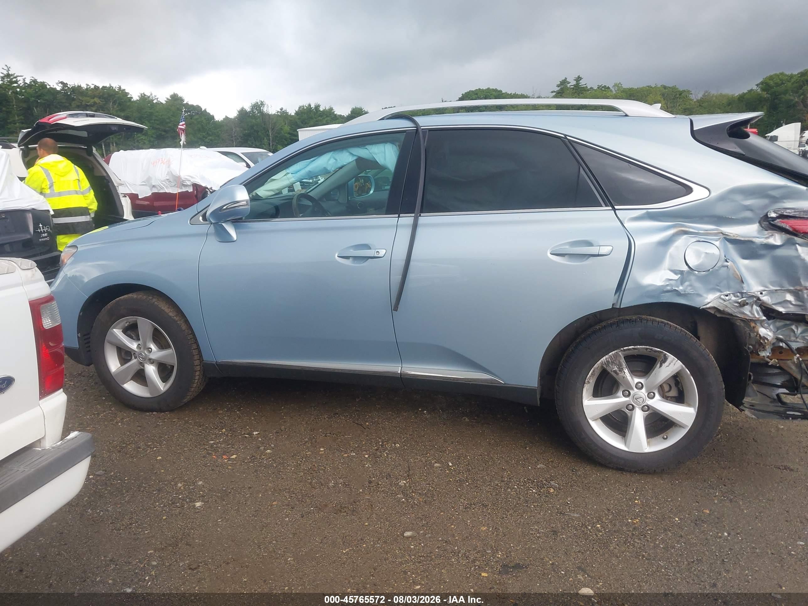 2010 Lexus Rx 350   Blue vin: 2T2BK1BAXAC055217