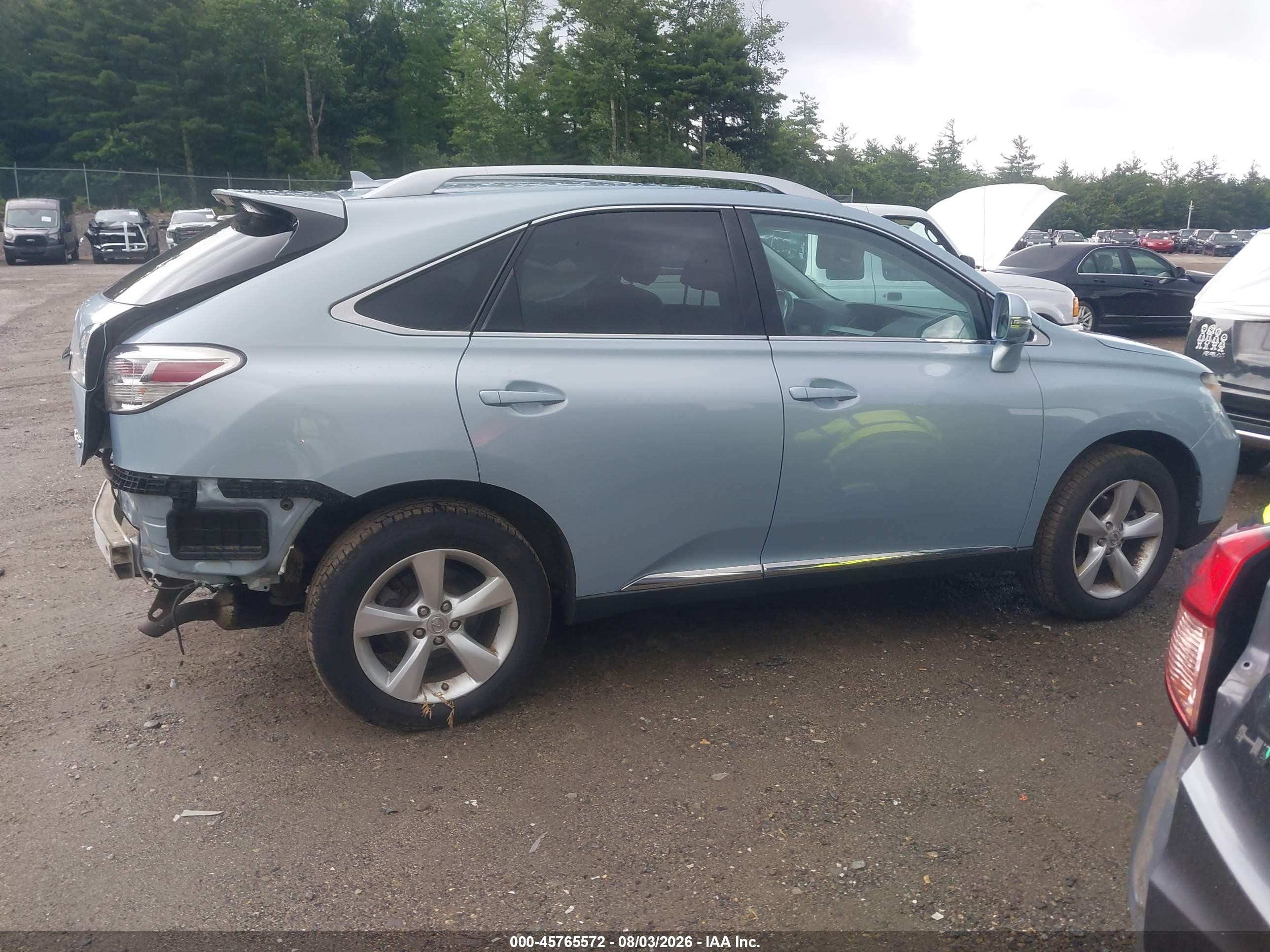2010 Lexus Rx 350   Blue vin: 2T2BK1BAXAC055217