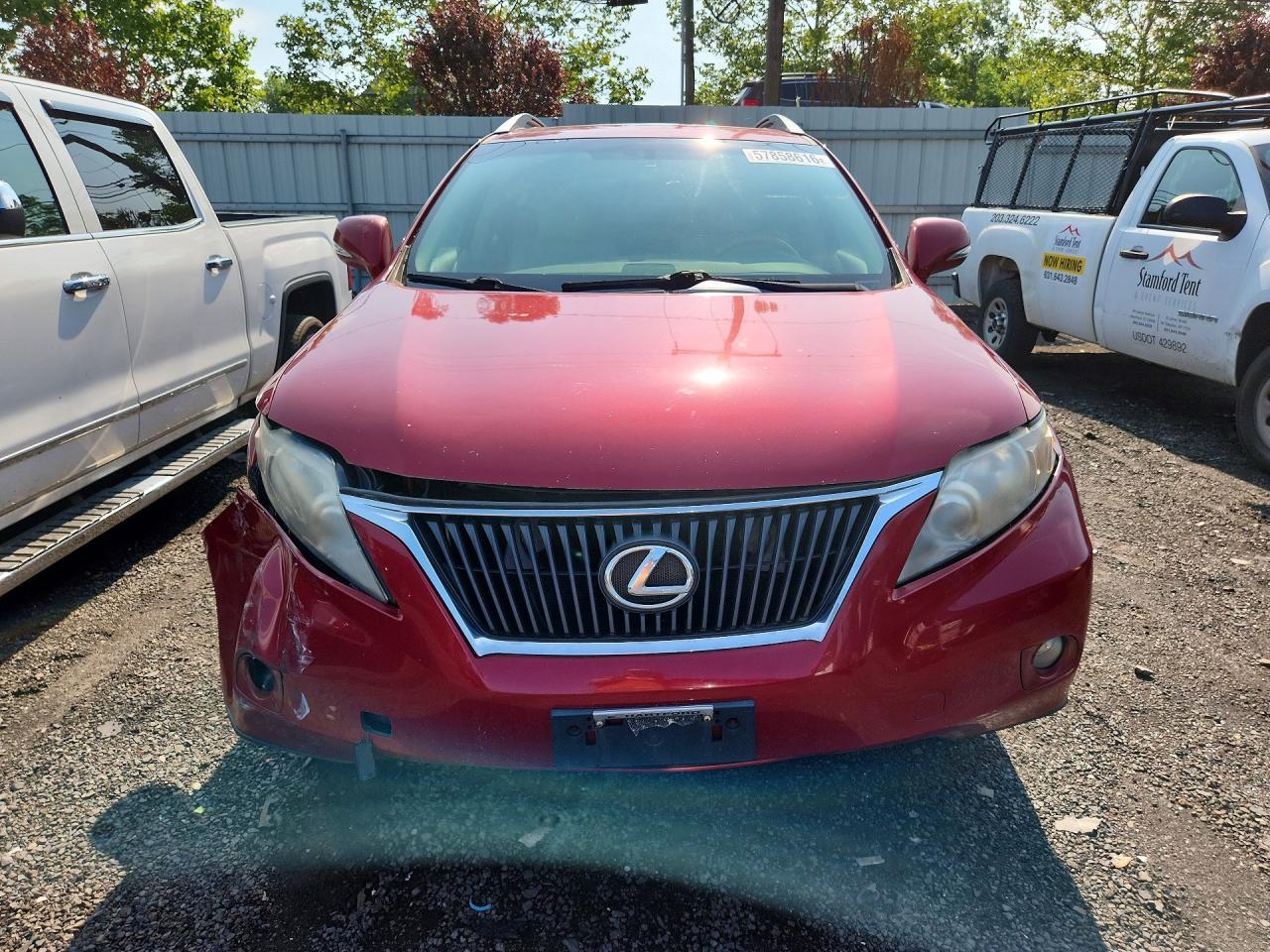 2010 Lexus Rx 350 Red vin: 2T2BK1BAXAC069263