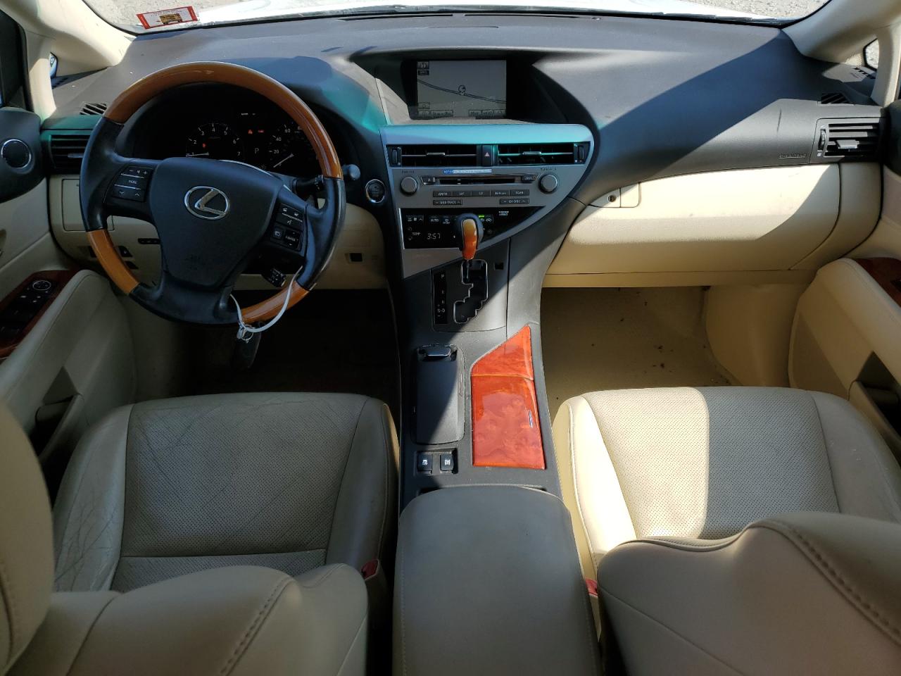 2010 Lexus Rx 350 Белый vin: 2T2BK1BAXAC075774