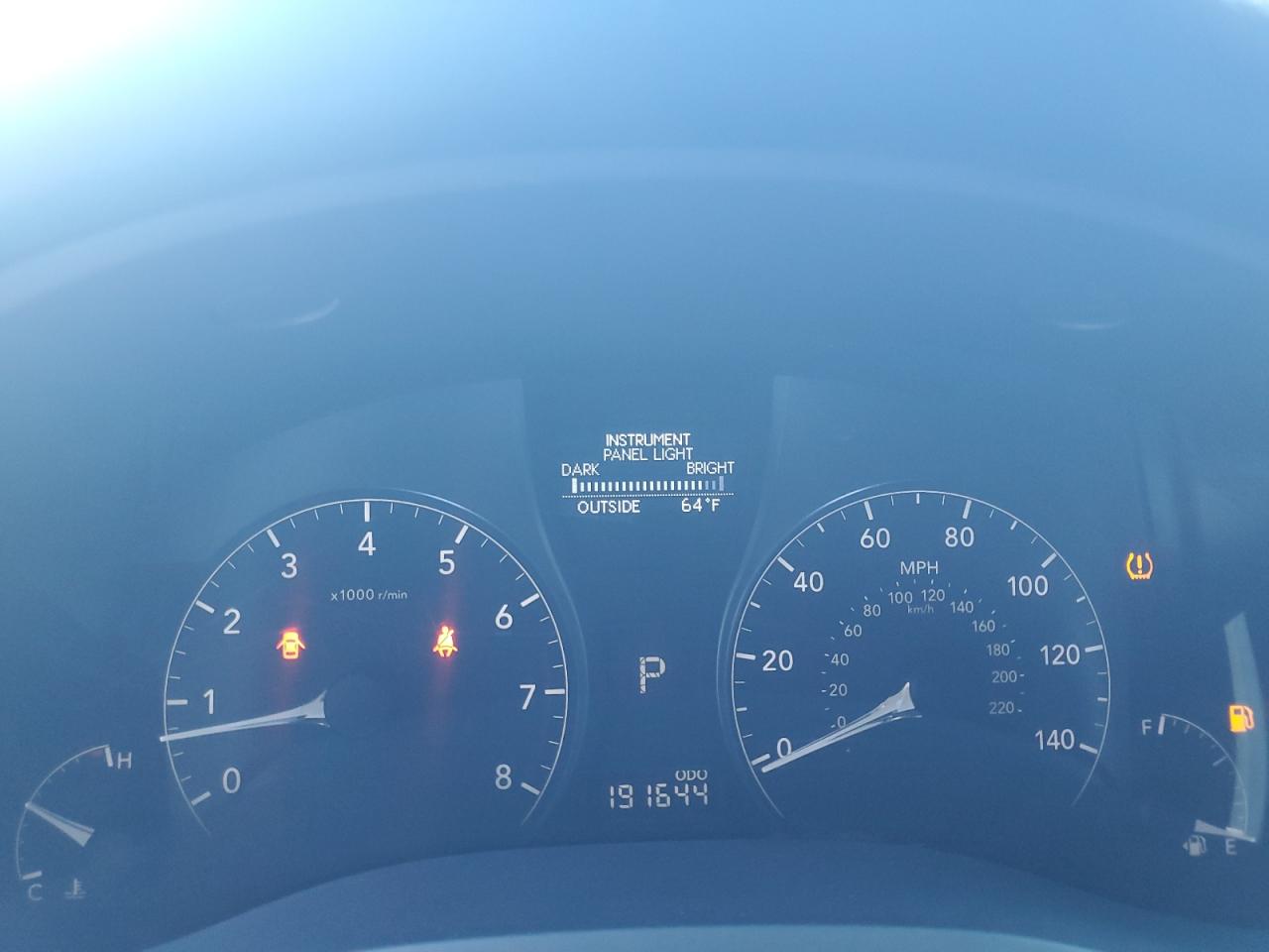 2011 Lexus Rx 350 Base Gray vin: 2T2BK1BAXBC081253 Damage: Warning - Tire Pressure, On, Unacceptable
