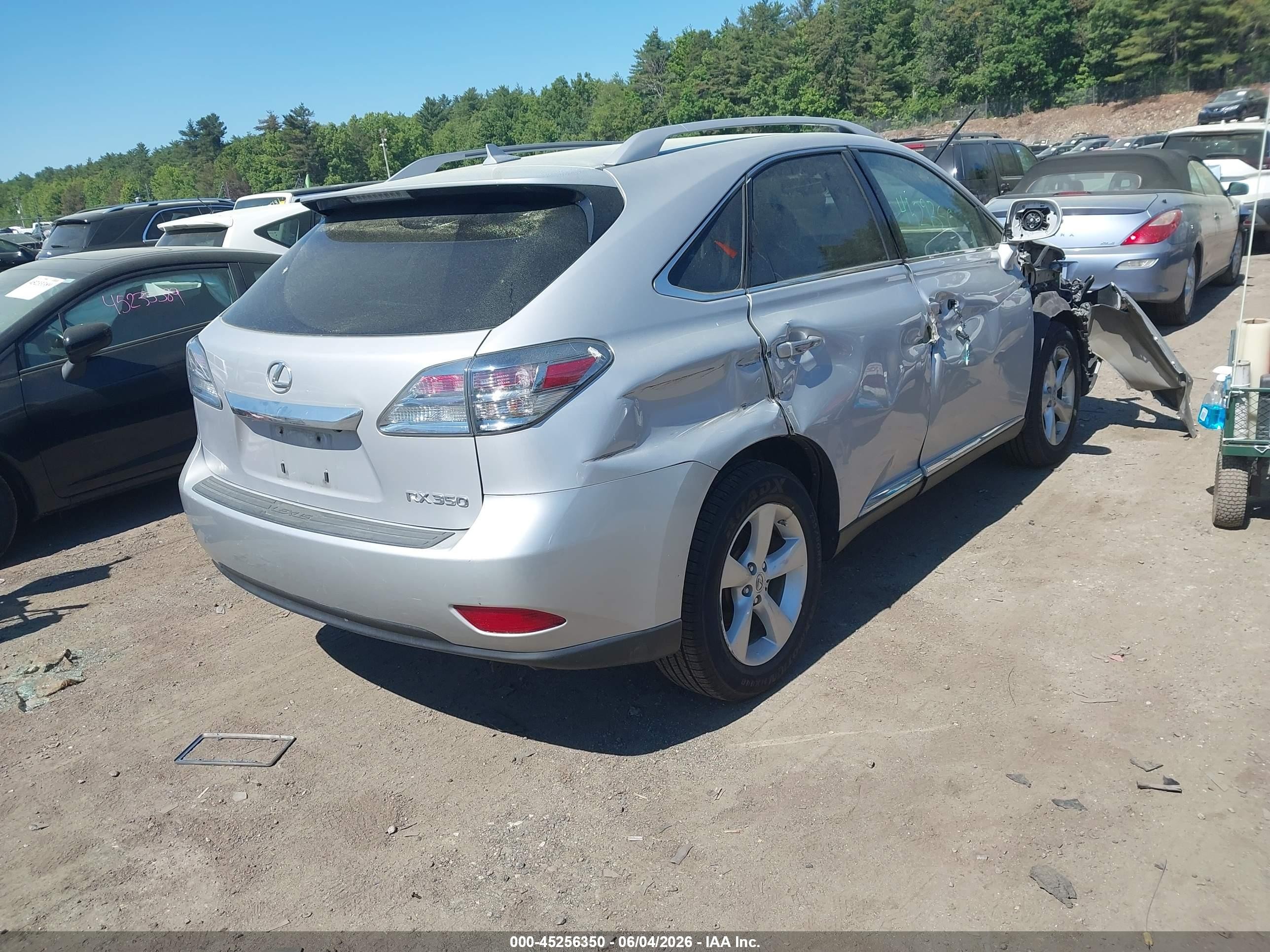 2011 Lexus Rx 350   Silver vin: 2T2BK1BAXBC099073