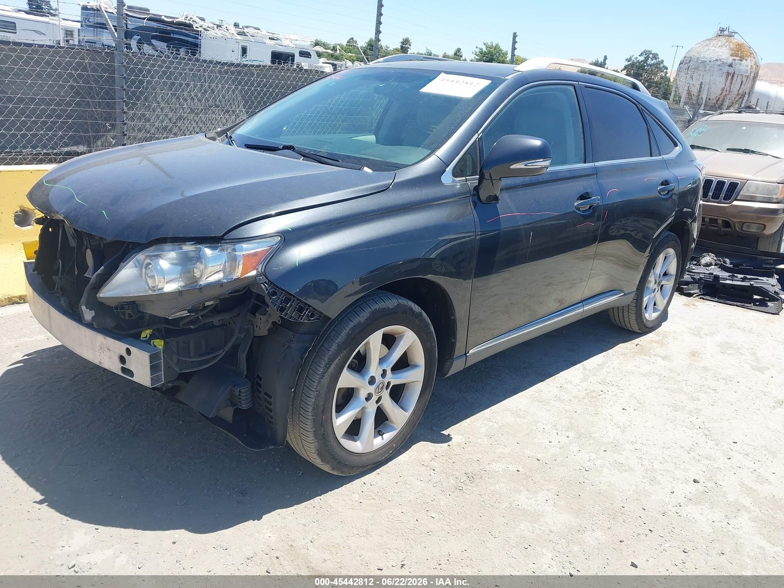 2011 Lexus Rx 350   Black vin: 2T2BK1BAXBC101341