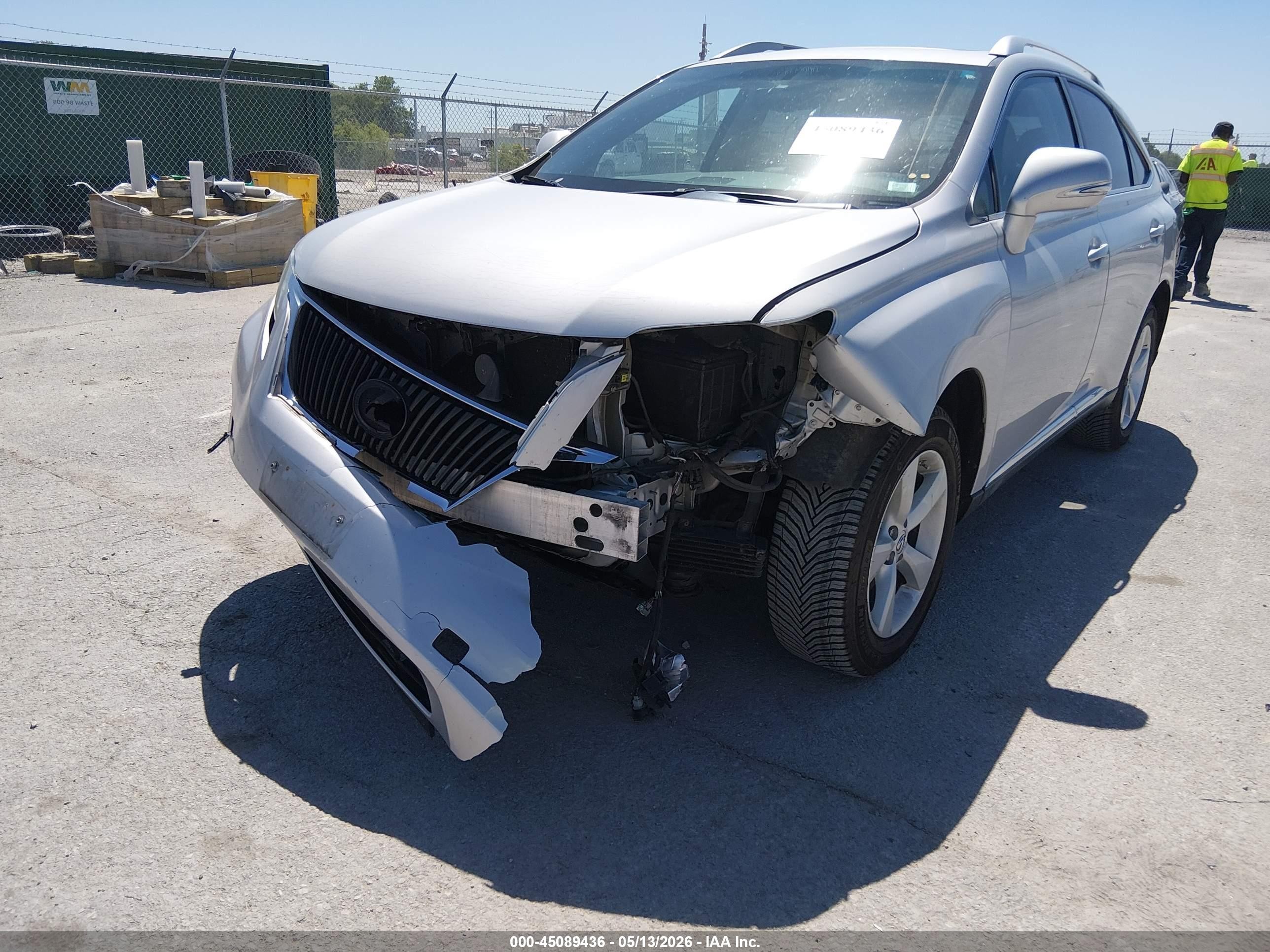 2012 Lexus Rx 350 Silver vin: 2T2BK1BAXCC124314
