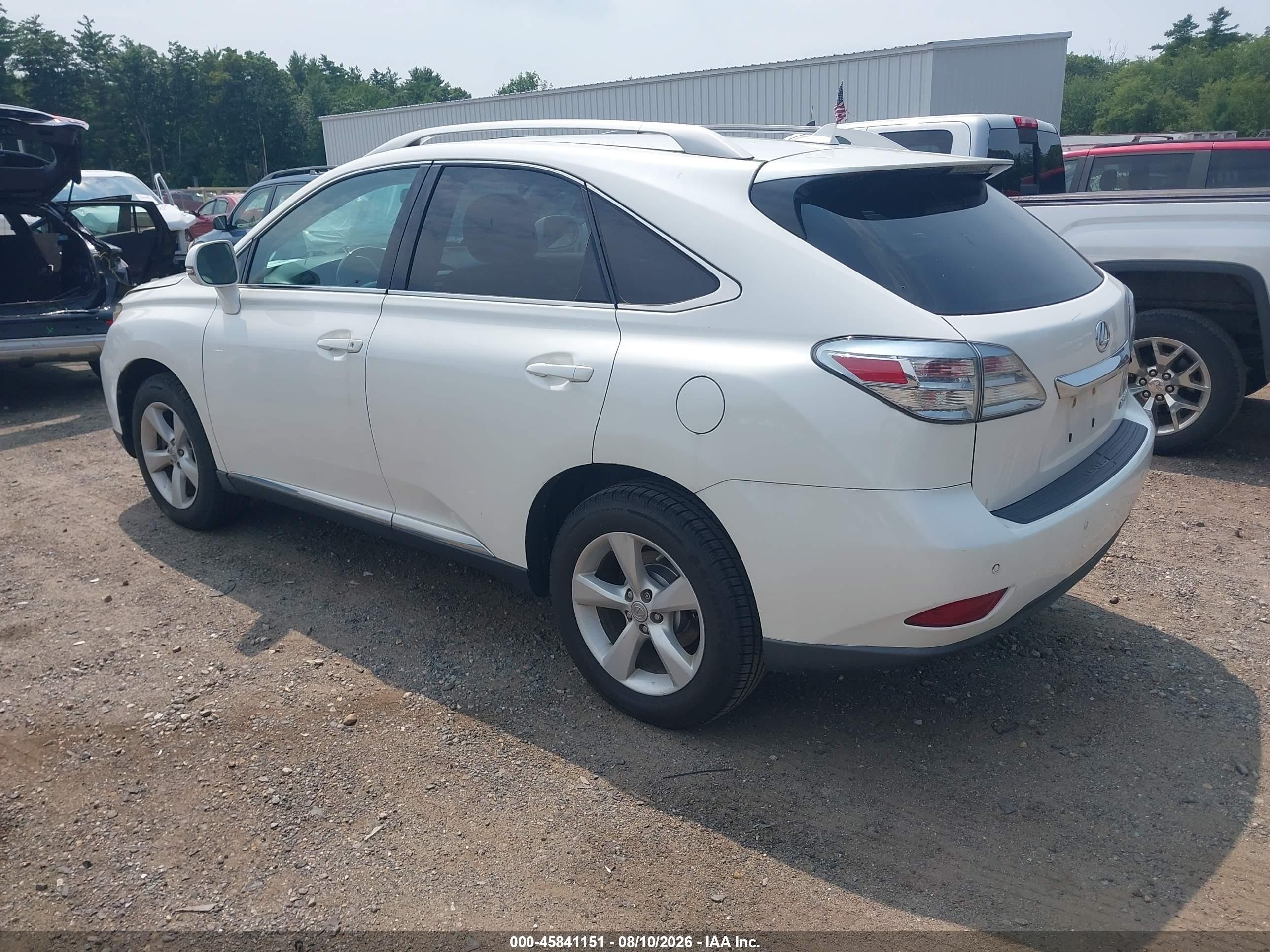 2012 Lexus Rx 350   White vin: 2T2BK1BAXCC133594