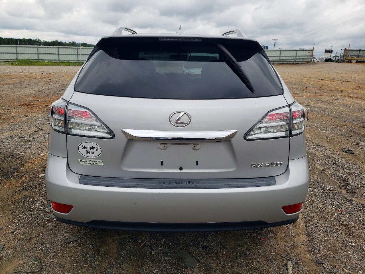 2012 Lexus Rx 350 Серебряный vin: 2T2BK1BAXCC136480