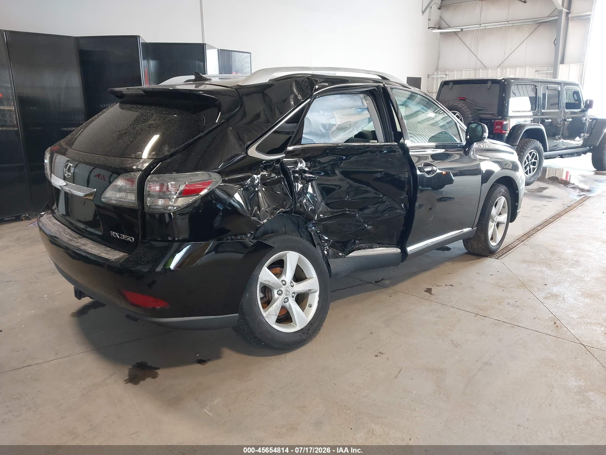 2012 Lexus Rx 350   Black vin: 2T2BK1BAXCC138889