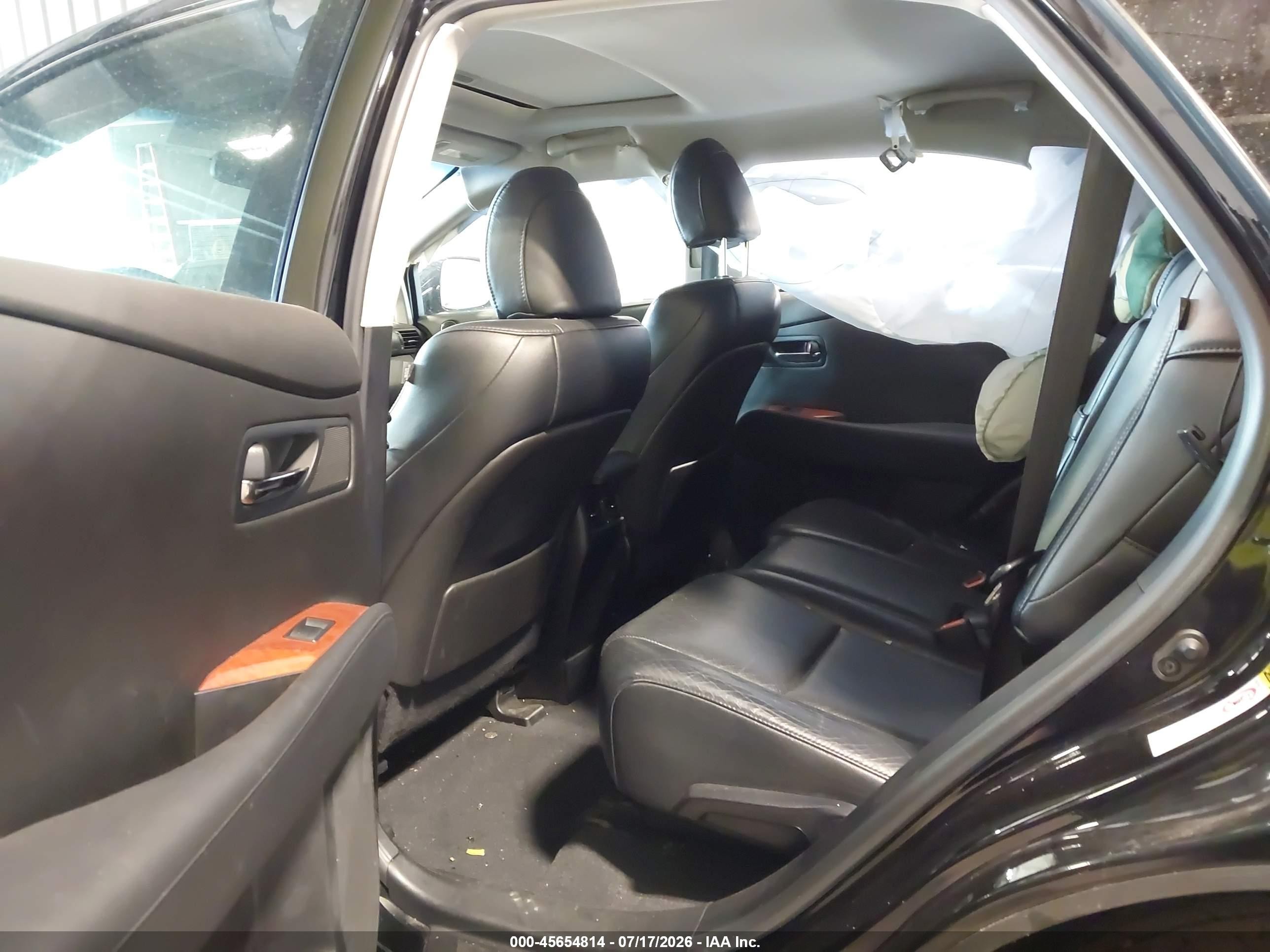 2012 Lexus Rx 350   Black vin: 2T2BK1BAXCC138889