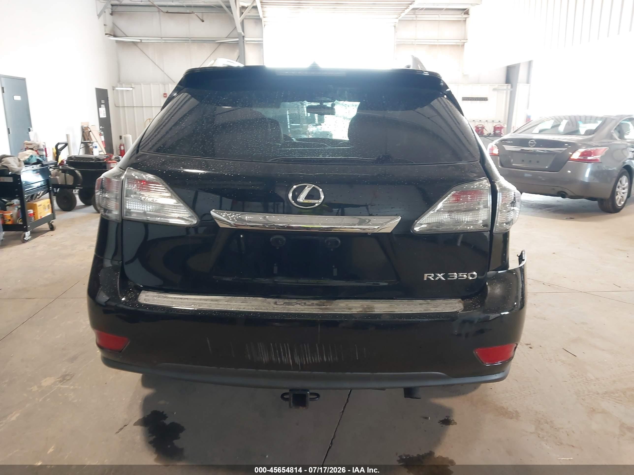 2012 Lexus Rx 350   Black vin: 2T2BK1BAXCC138889