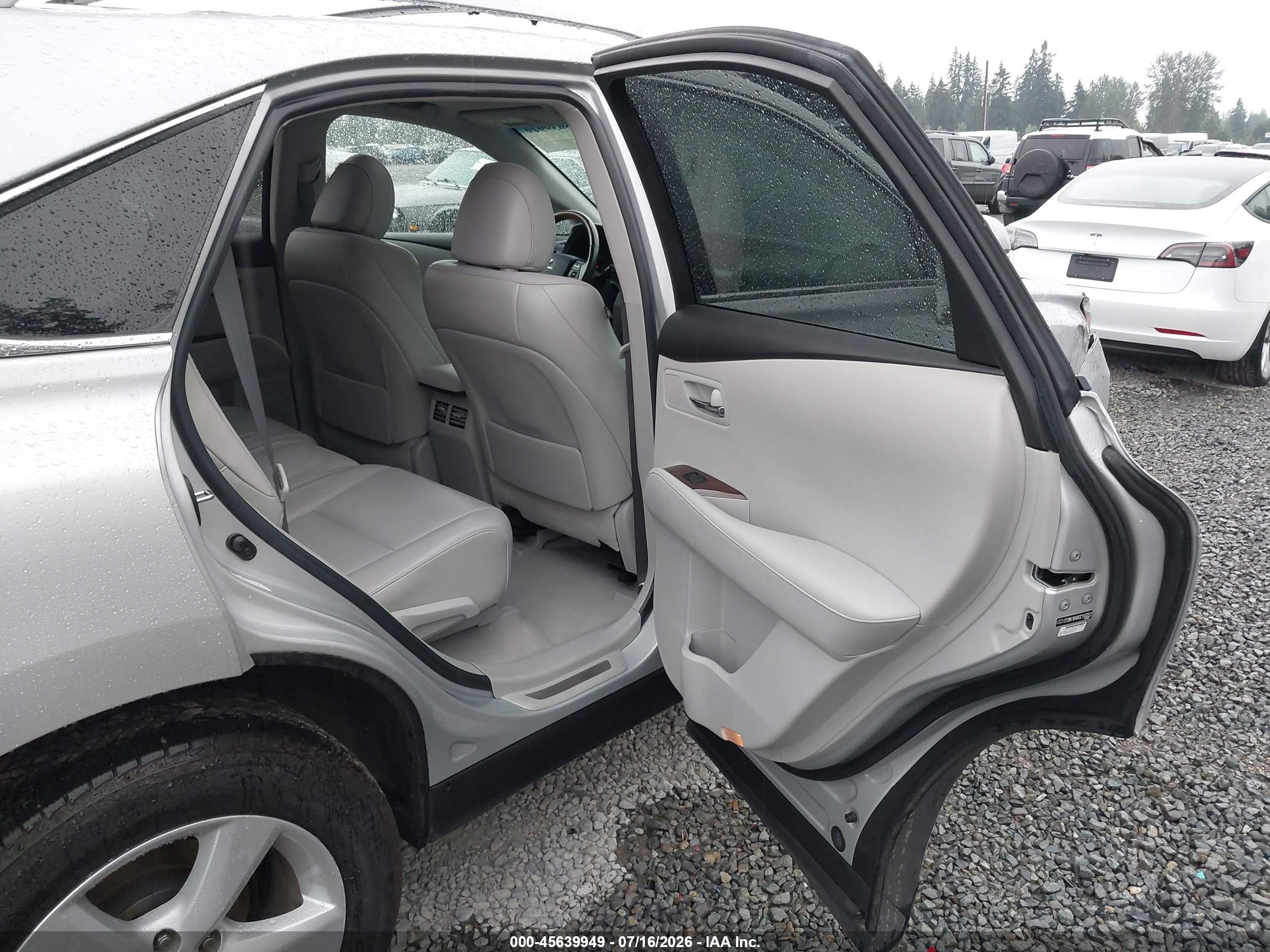 2012 Lexus Rx 350   Silver vin: 2T2BK1BAXCC143252