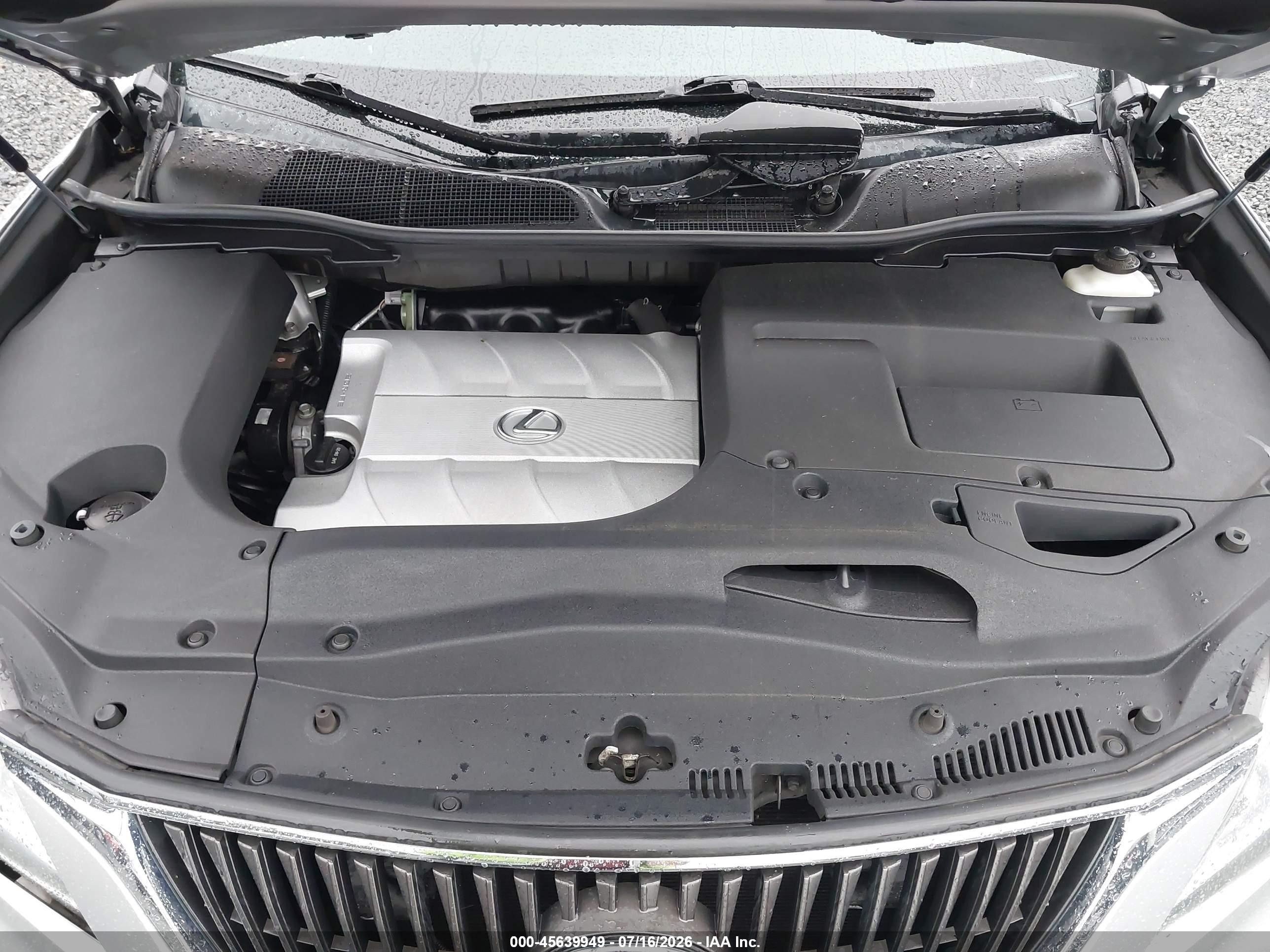 2012 Lexus Rx 350   Silver vin: 2T2BK1BAXCC143252