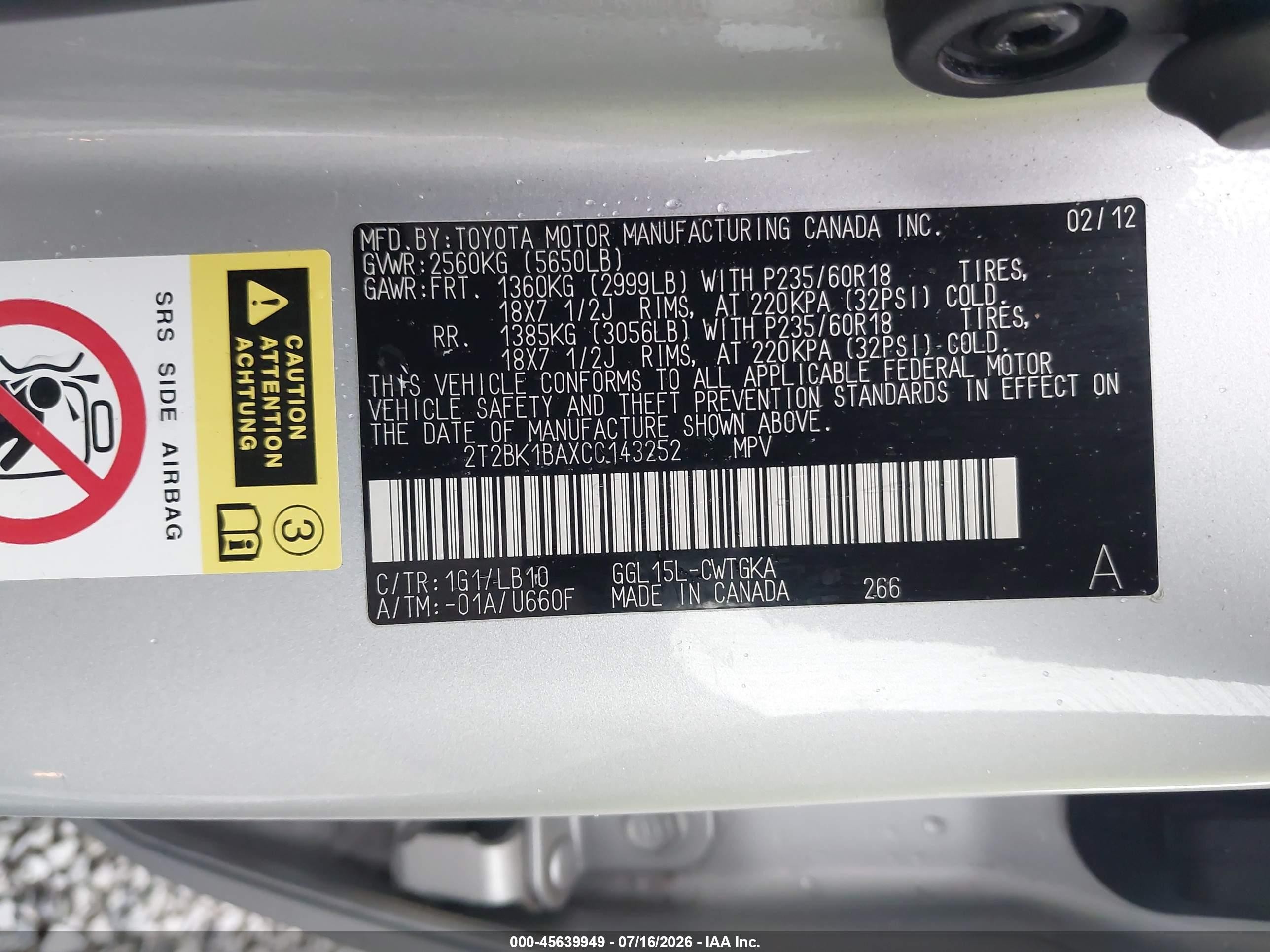 2012 Lexus Rx 350   Silver vin: 2T2BK1BAXCC143252