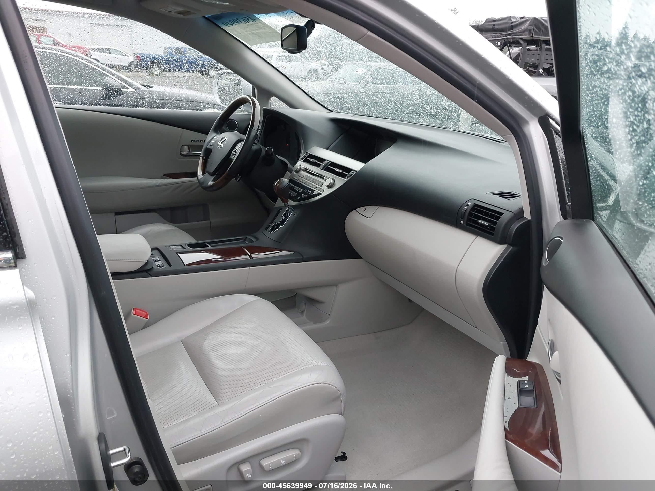 2012 Lexus Rx 350   Silver vin: 2T2BK1BAXCC143252
