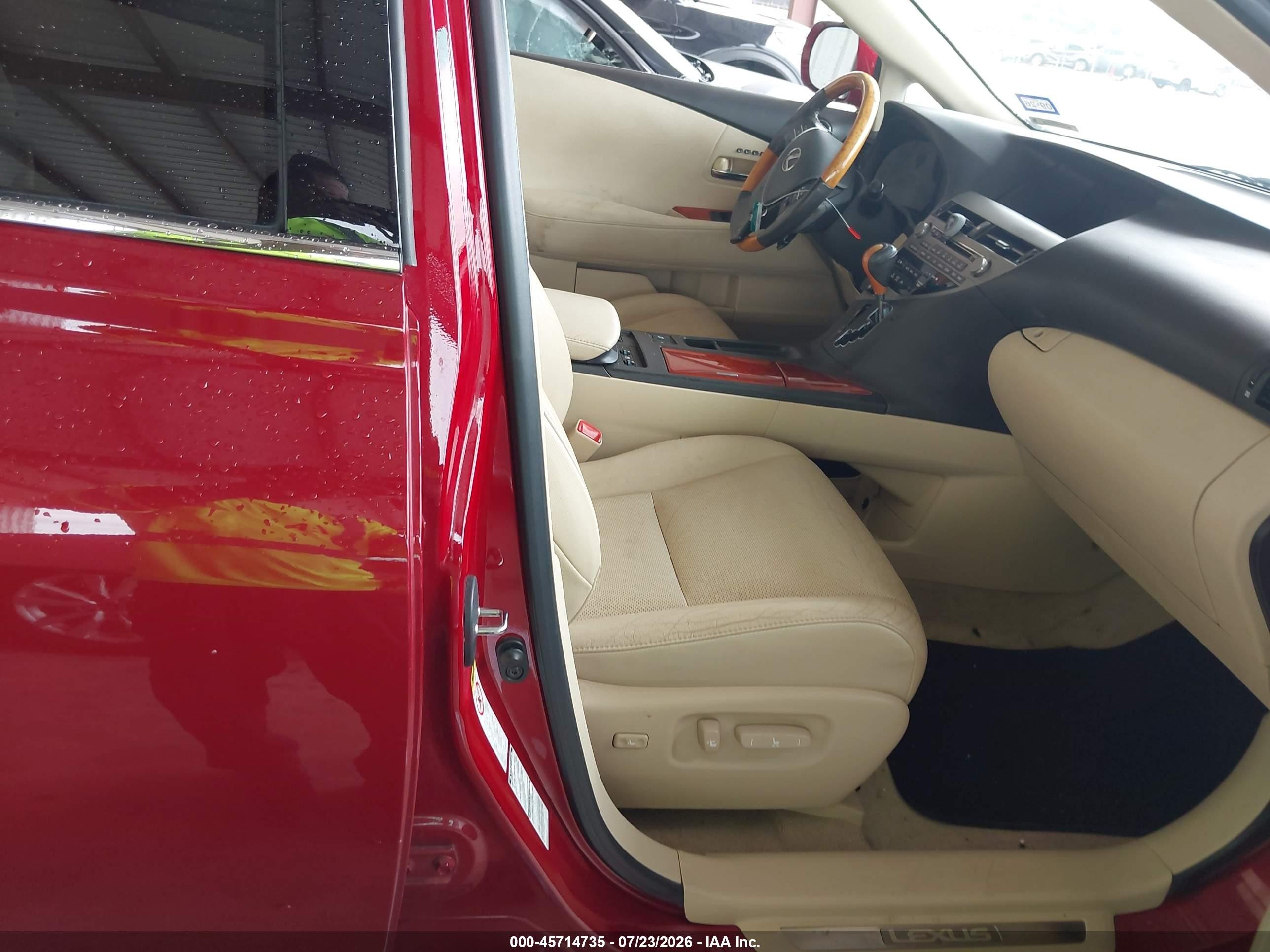 2012 Lexus Rx 350   Burgundy vin: 2T2BK1BAXCC146345