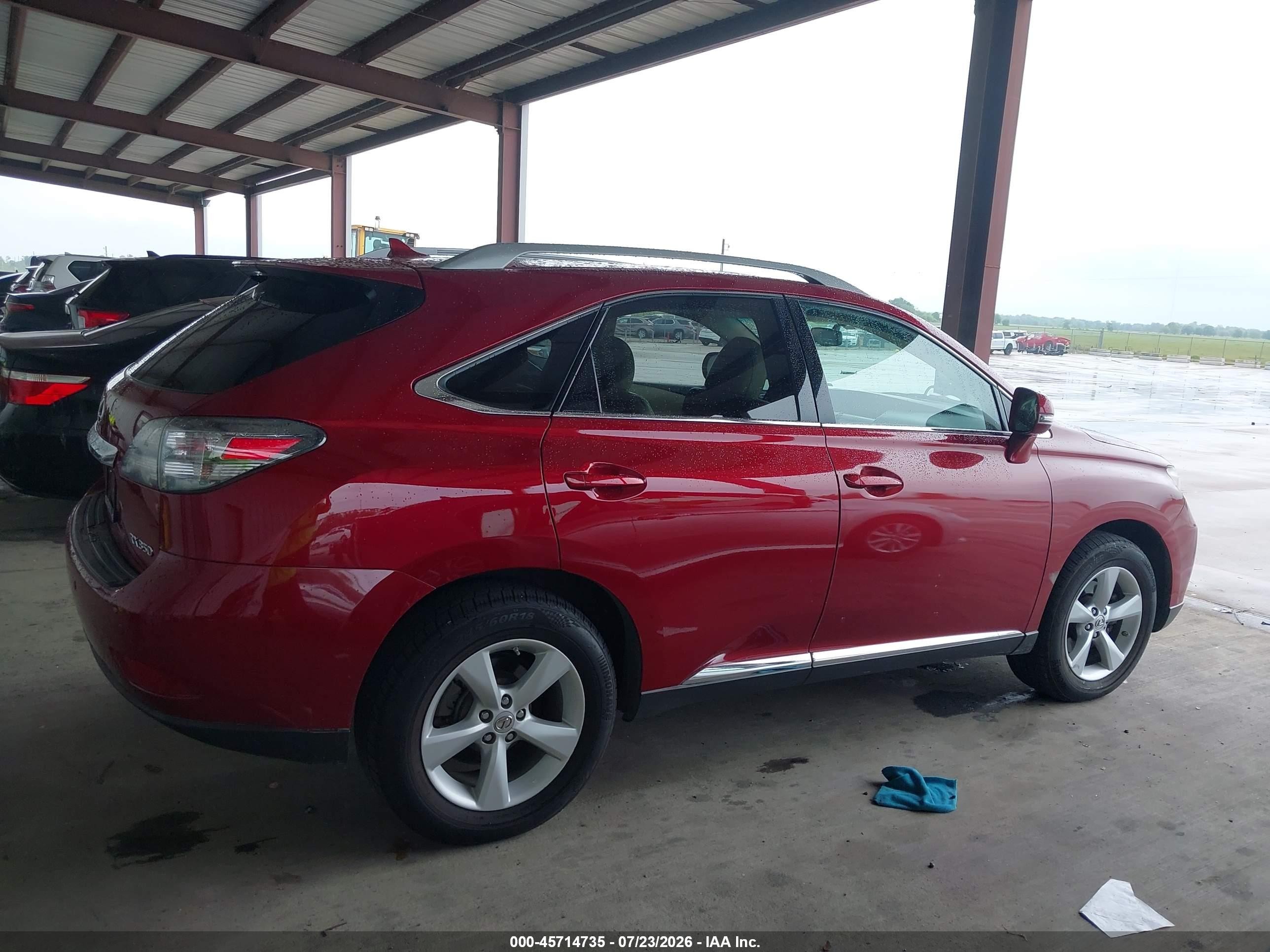 2012 Lexus Rx 350   Burgundy vin: 2T2BK1BAXCC146345