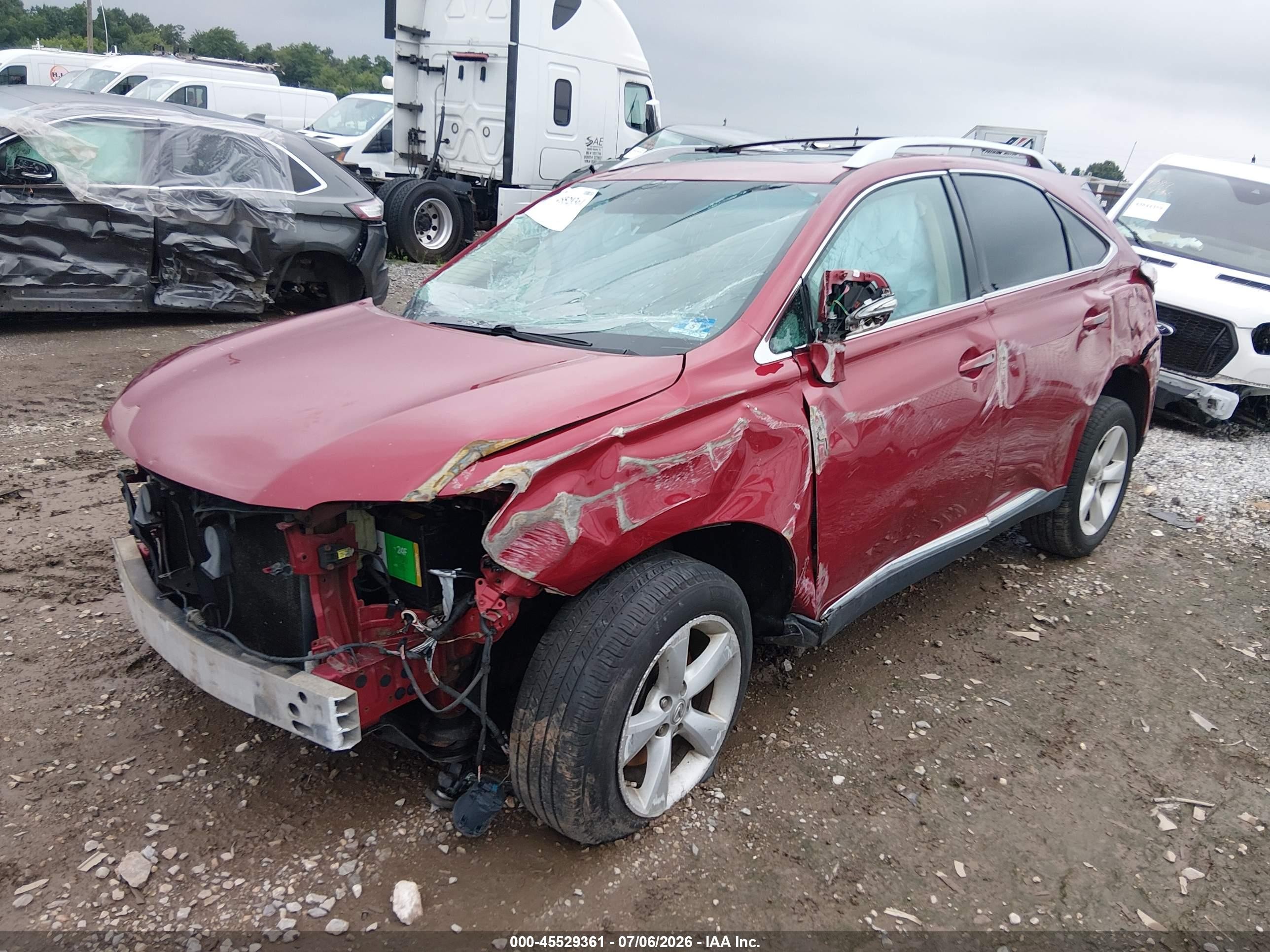 2012 Lexus Rx 350   Red vin: 2T2BK1BAXCC151643