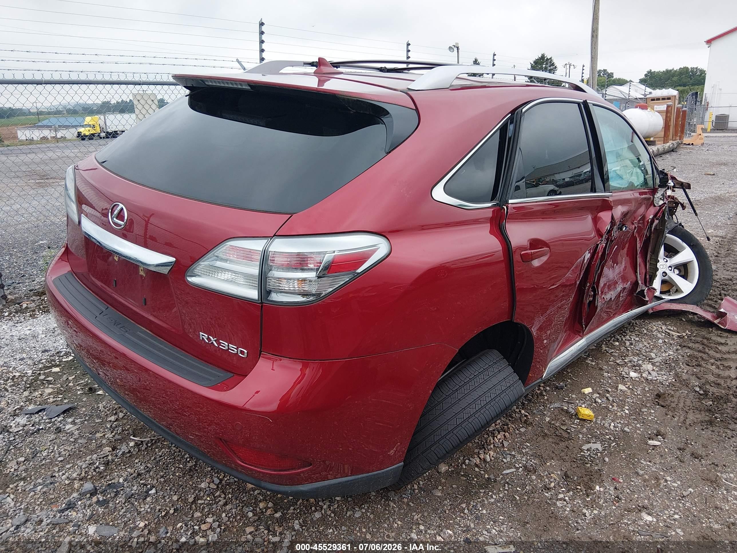 2012 Lexus Rx 350   Red vin: 2T2BK1BAXCC151643