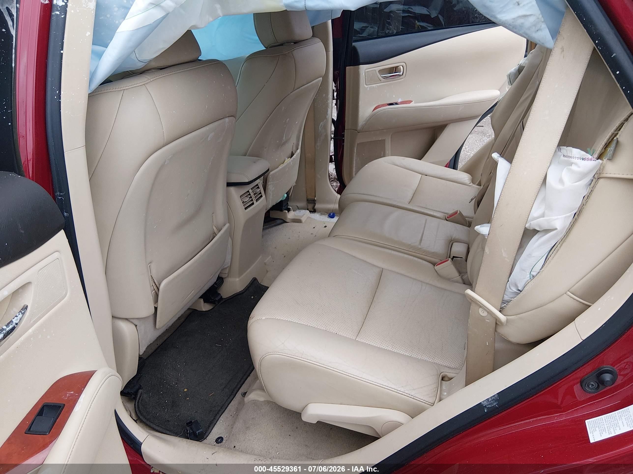 2012 Lexus Rx 350   Red vin: 2T2BK1BAXCC151643