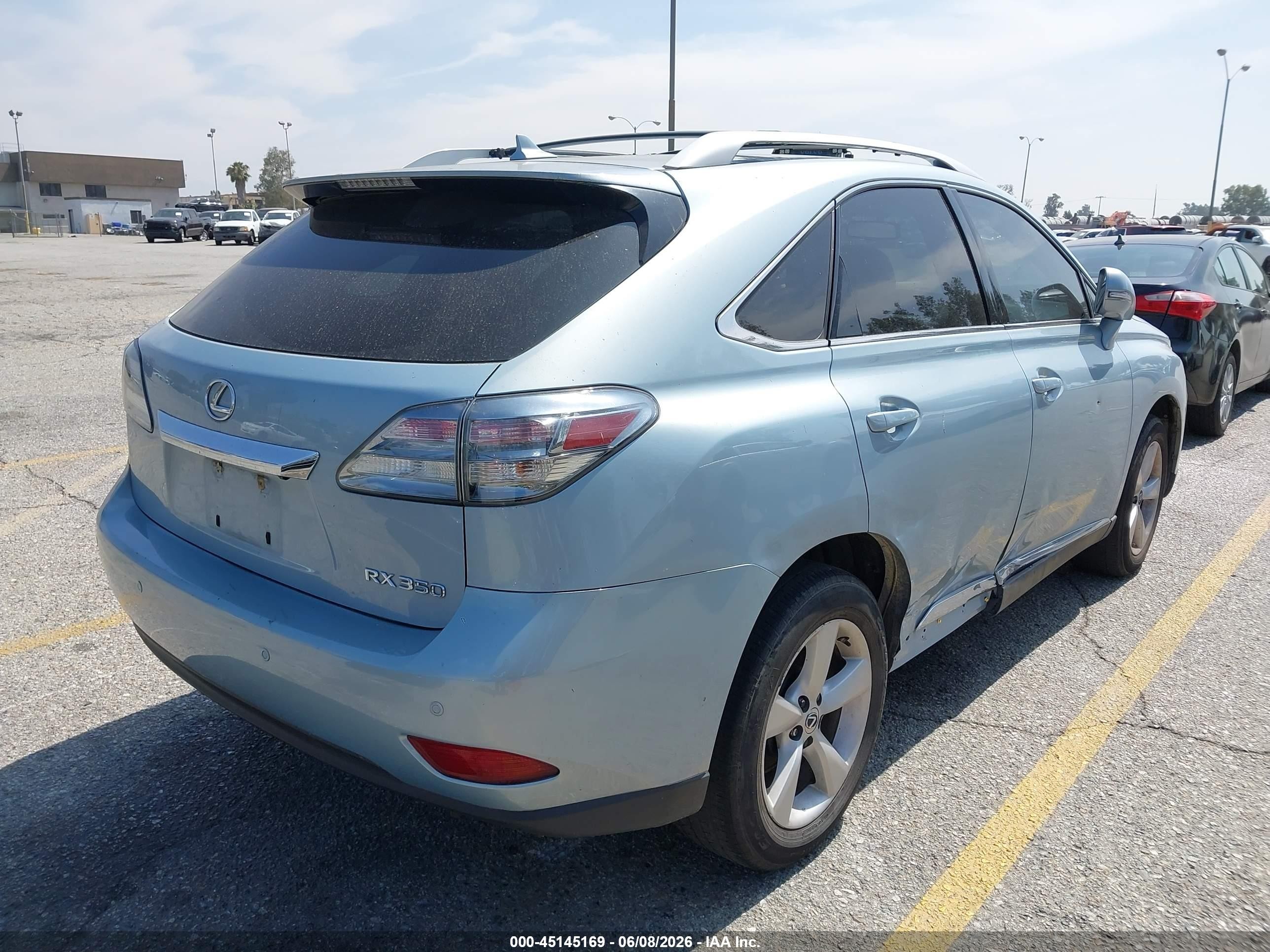 2012 Lexus Rx 350 Blue vin: 2T2BK1BAXCC151738
