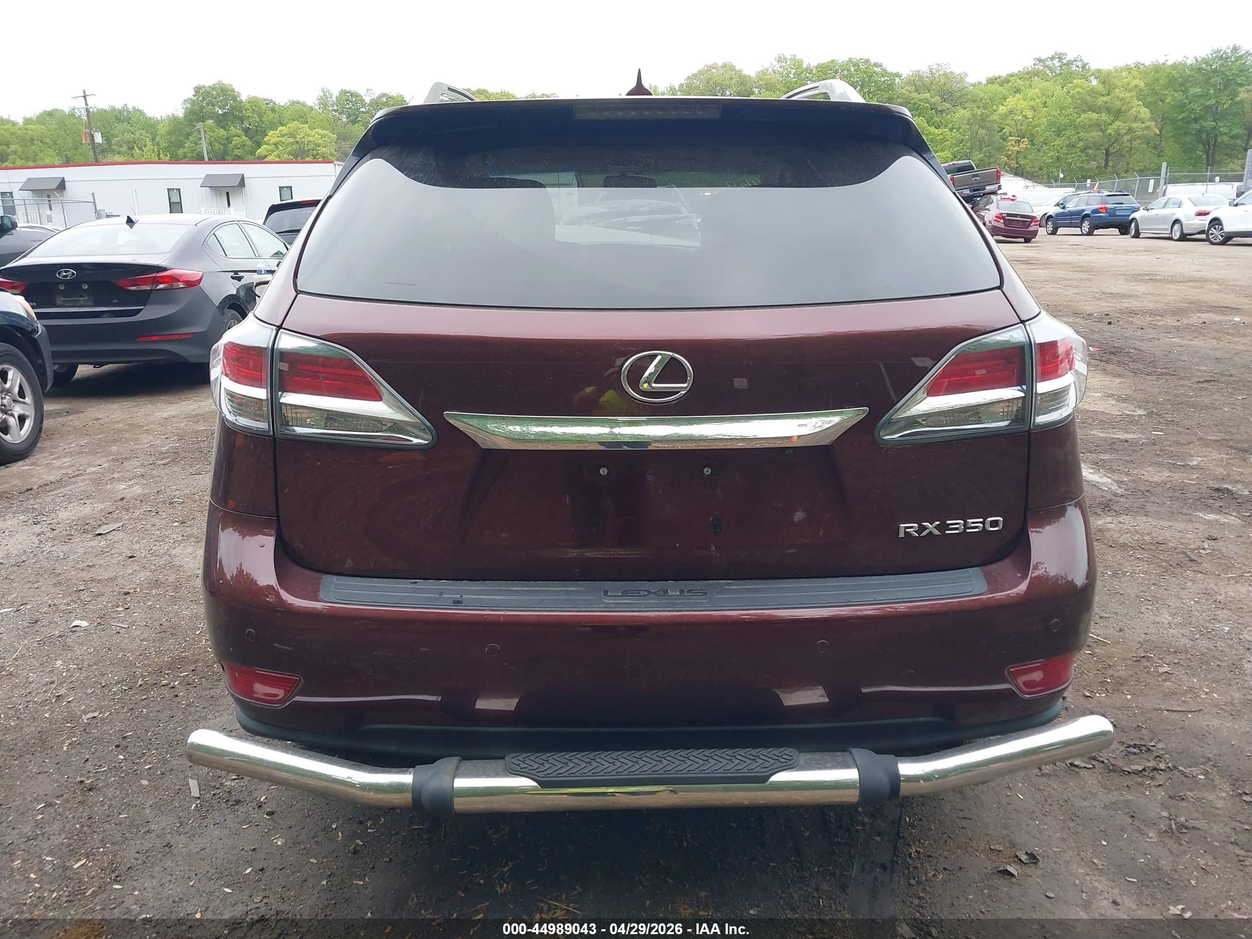 2013 Lexus Rx 350   Maroon vin: 2T2BK1BAXDC154950