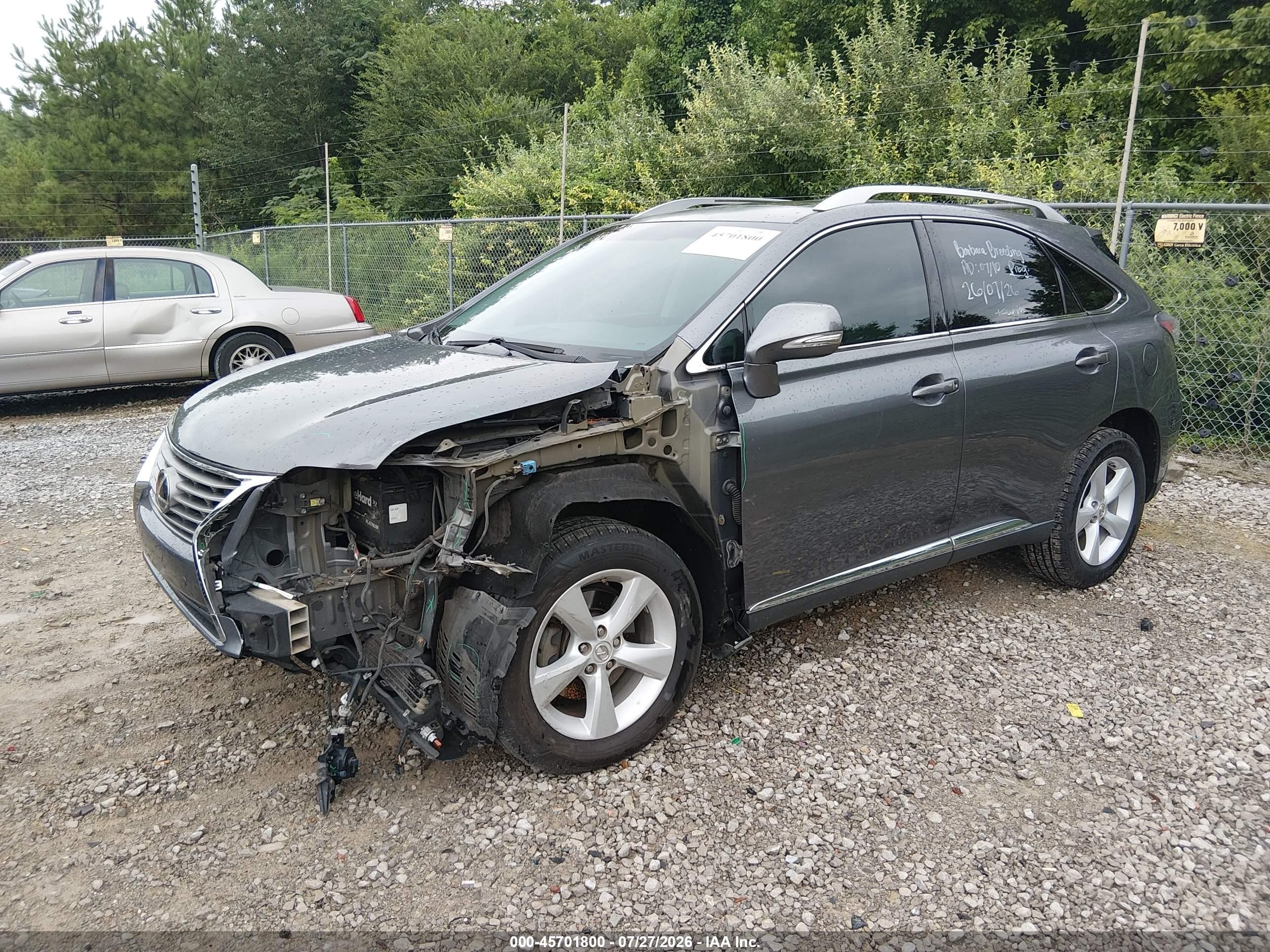 2013 Lexus Rx 350   Gray vin: 2T2BK1BAXDC155158